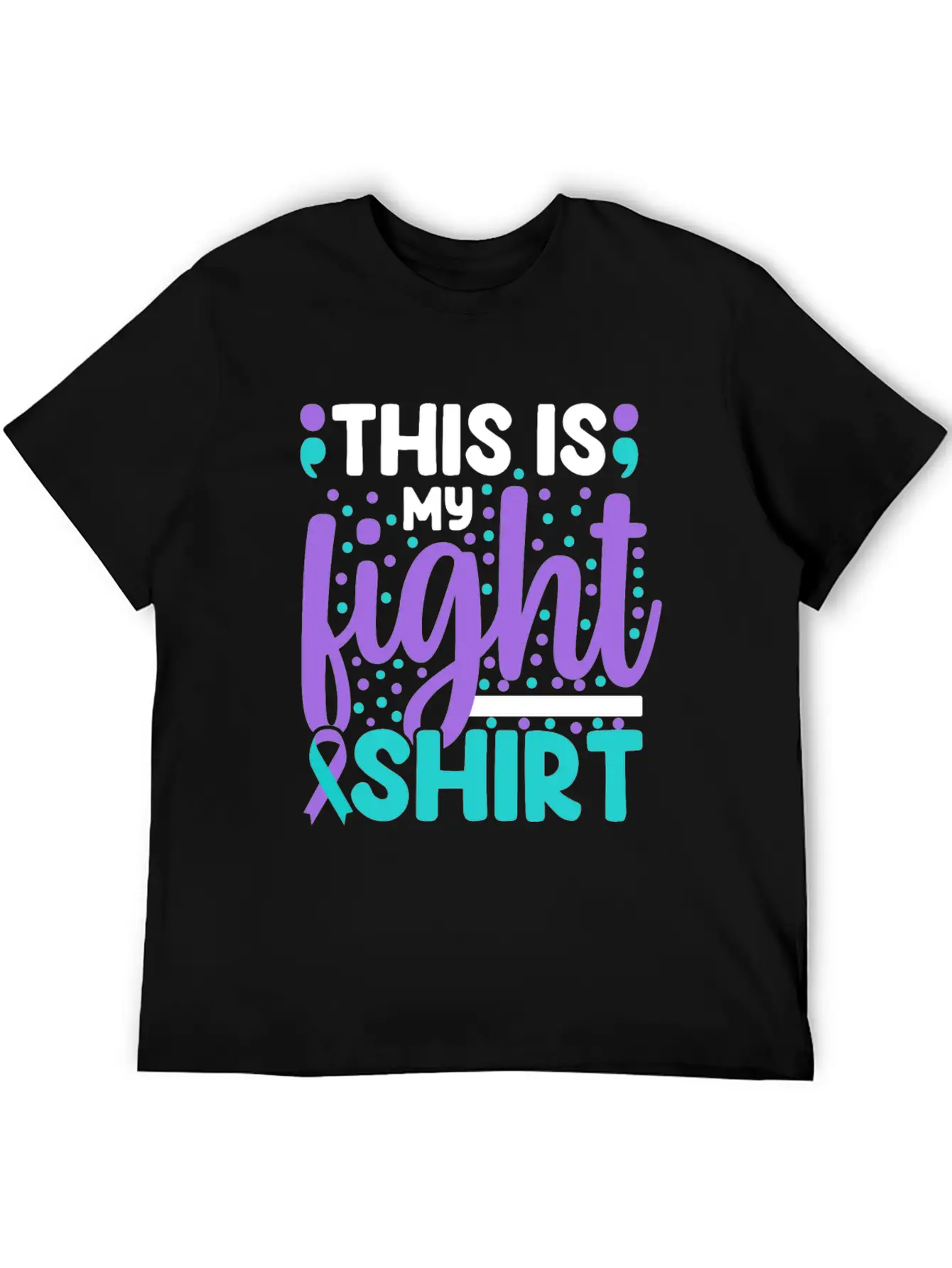This Is My Suicide Prevention Awareness Teal Purpl Essential Cotton Tee For Daily Outfits – Unisex Style