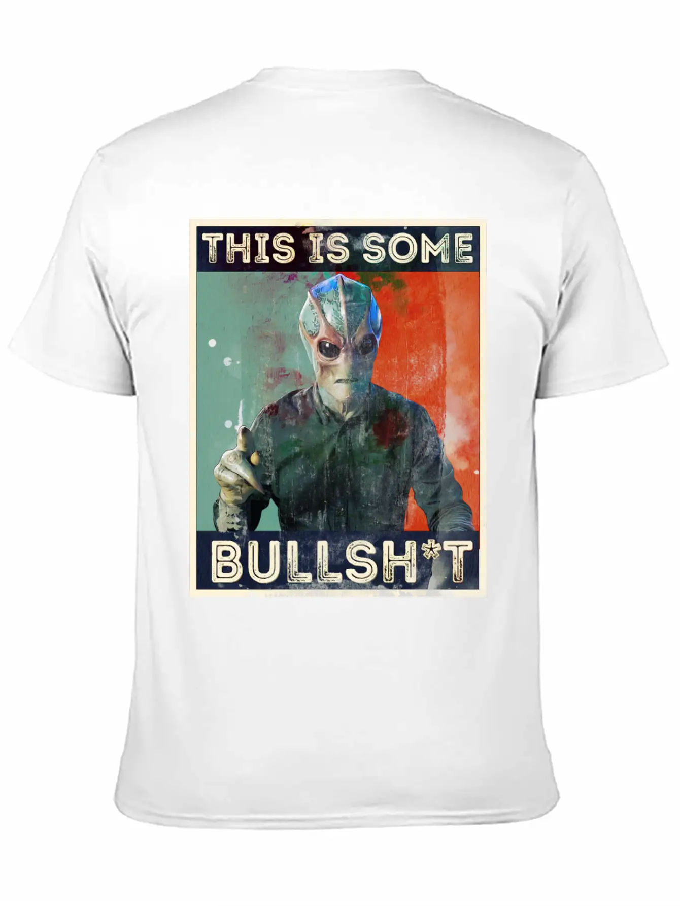 This Is Some Bullsh*t Pop Art Resident Alien Unisex Short Sleeve Soft Cotton T-Shirt – Casual Everyday Wear