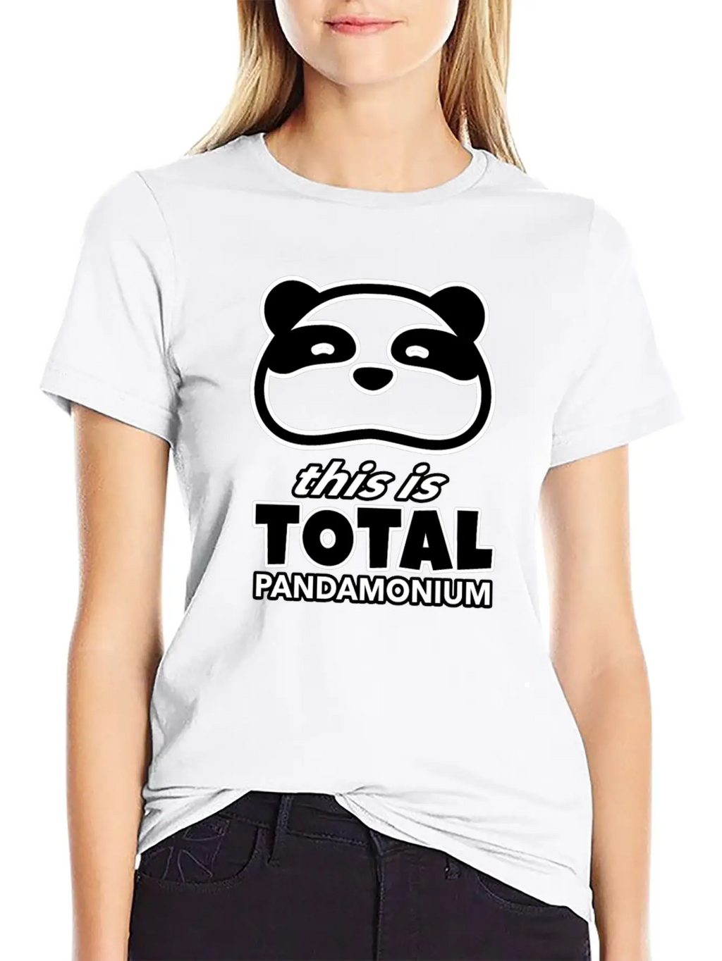 This Is Total Pandamonium, Panda, Wildlife, Animal Unisex Casual T-Shirt – Clean Design For Daily Comfort
