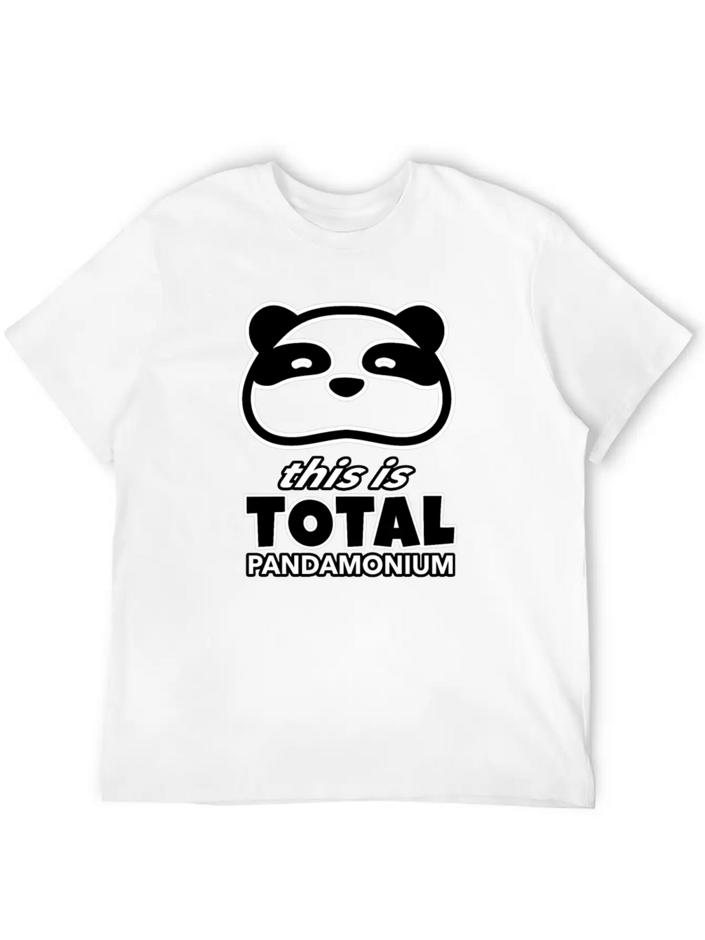This Is Total Pandamonium, Panda, Wildlife, Animal Unisex Casual T-Shirt – Clean Design For Daily Comfort