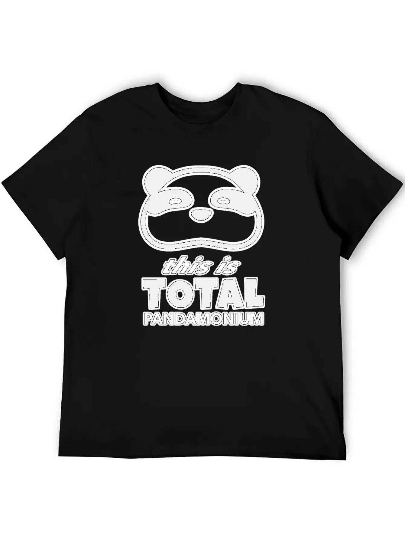 This Is Total Pandamonium, Panda, Wildlife, Animal Unisex Casual T-Shirt – Clean Design For Daily Comfort