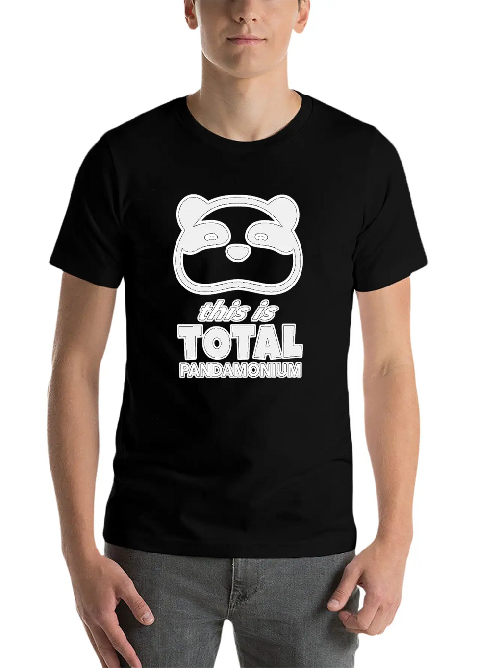 This Is Total Pandamonium, Panda, Wildlife, Animal Unisex Casual T-Shirt – Clean Design For Daily Comfort