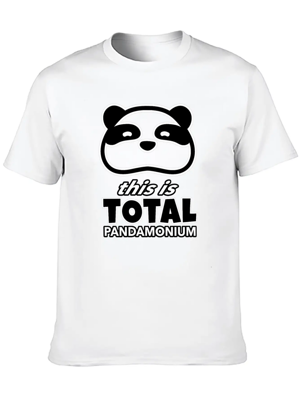 This Is Total Pandamonium, Panda, Wildlife, Animal Unisex Casual T-Shirt – Clean Design For Daily Comfort