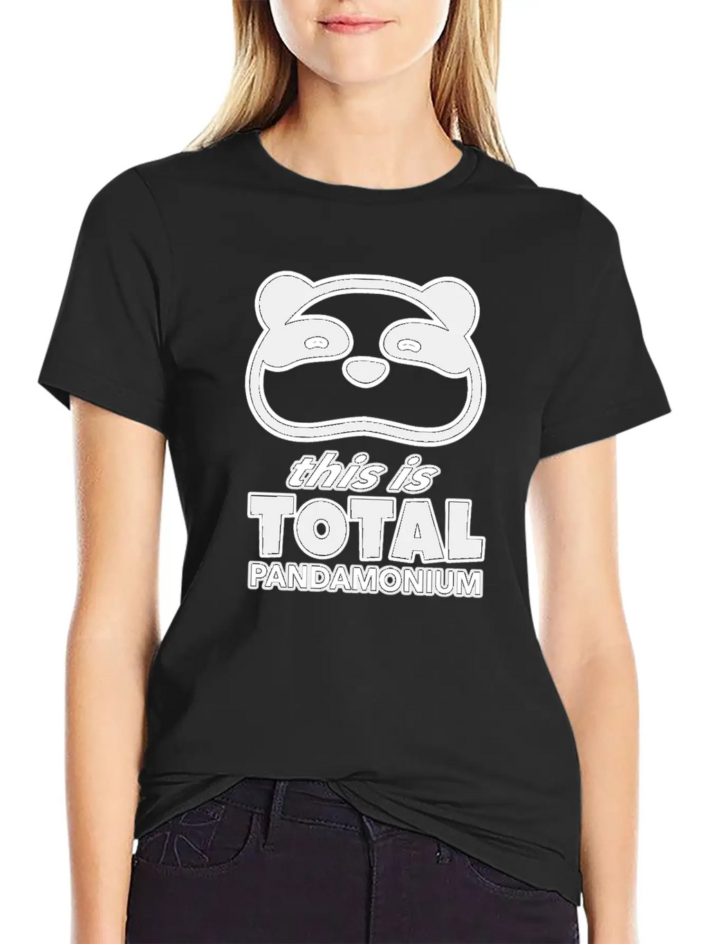 This Is Total Pandamonium, Panda, Wildlife, Animal Unisex Casual T-Shirt – Clean Design For Daily Comfort
