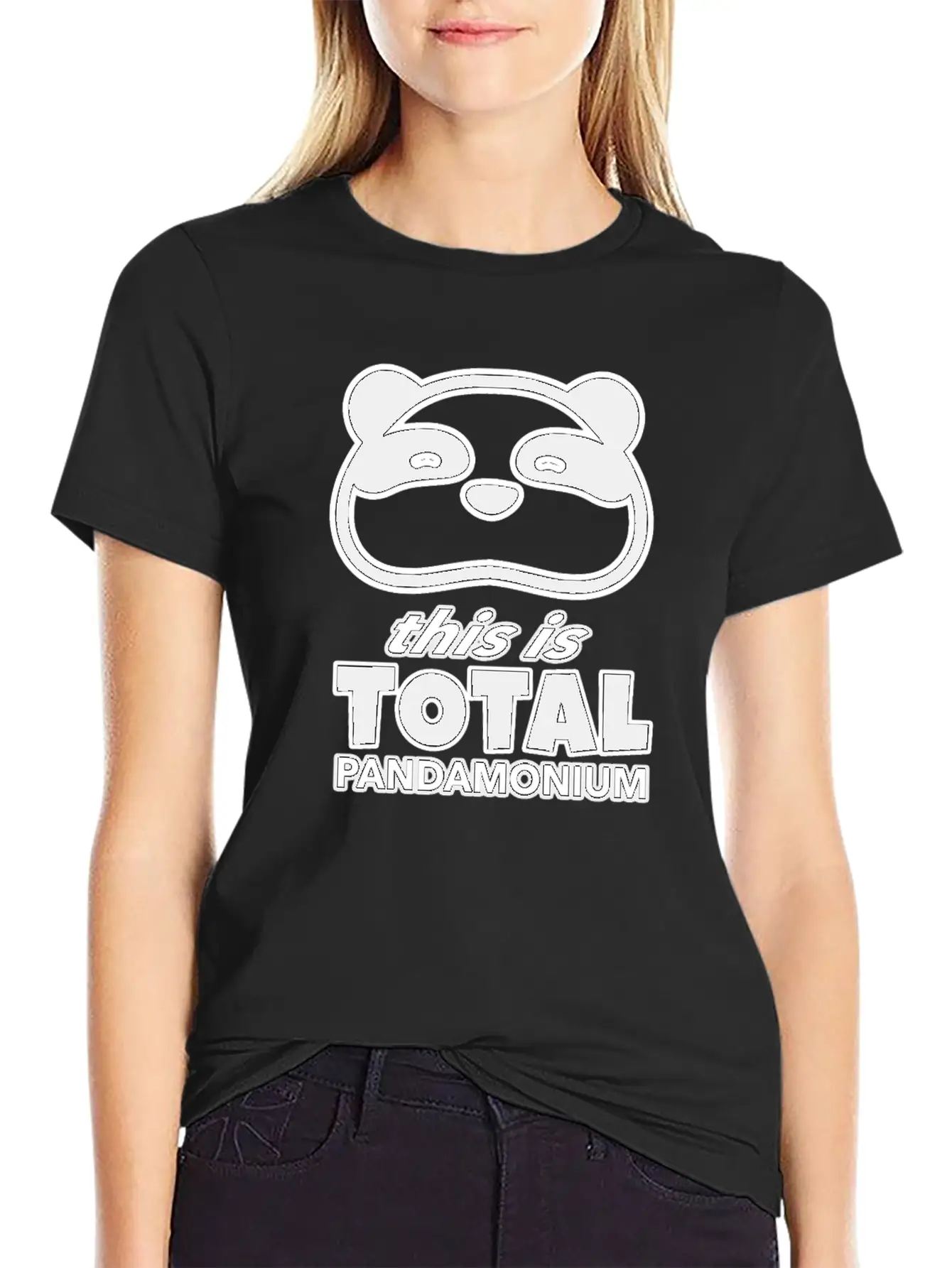 This Is Total Pandamonium, Panda, Wildlife, Animal Unisex Casual T-Shirt – Clean Design For Daily Comfort