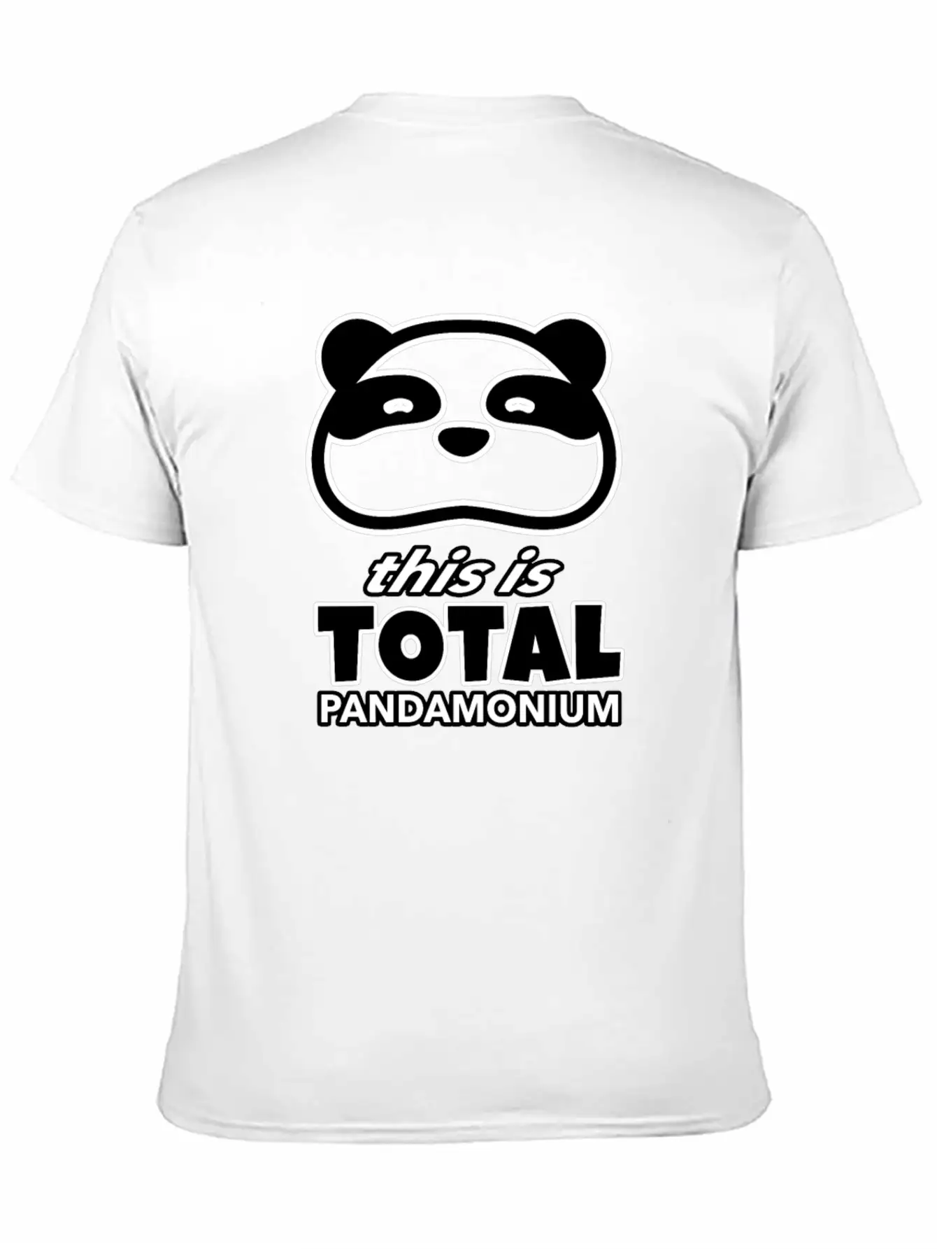 This Is Total Pandamonium, Panda, Wildlife, Animal Unisex Casual T-Shirt – Clean Design For Daily Comfort