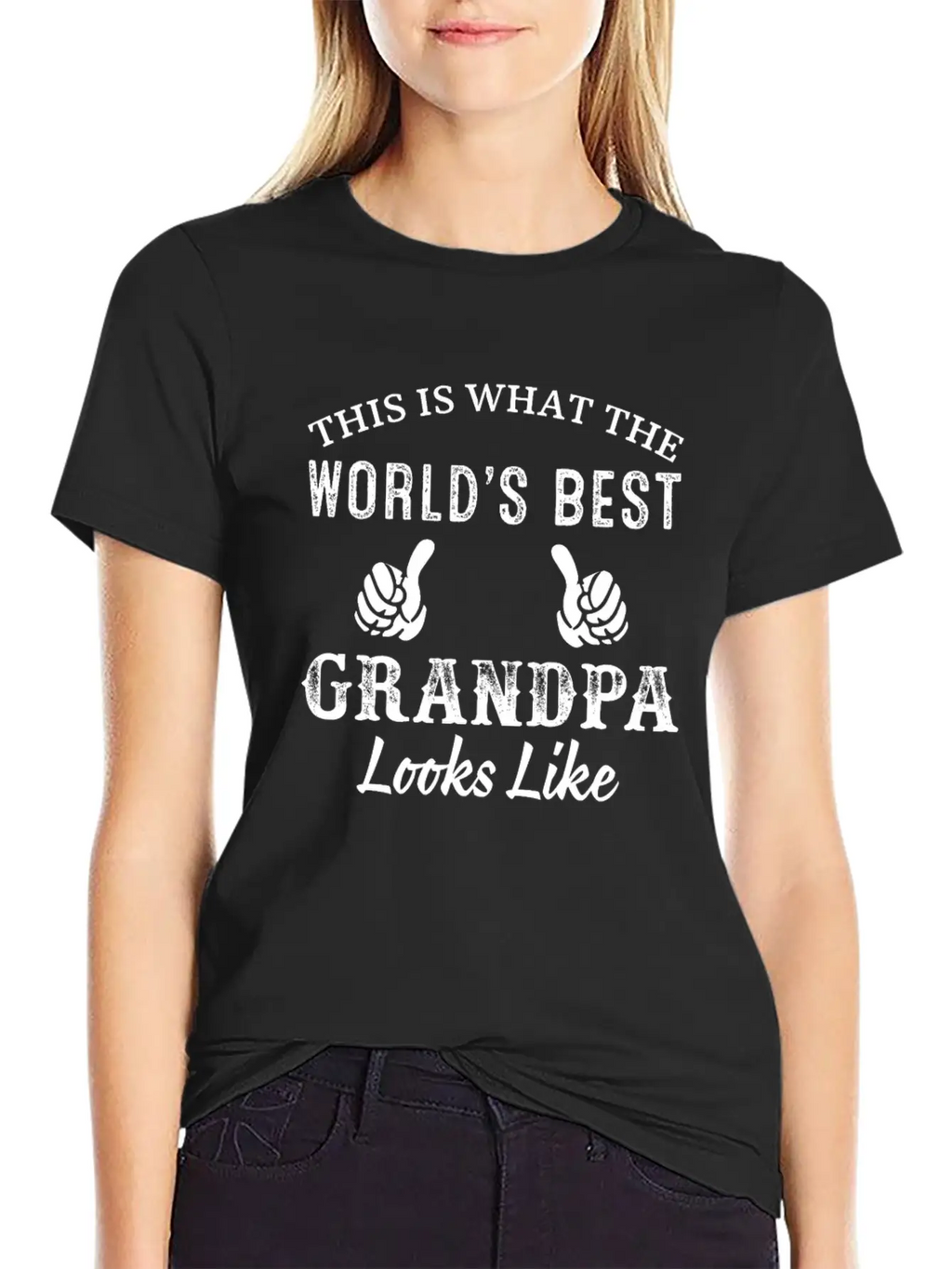 This Is What The World's Best Grandpa Looks Like S Casual Graphic T-Shirt – Simple And Comfortable Daily Wear