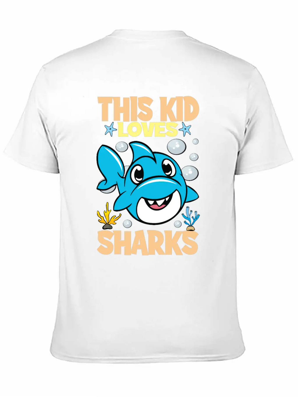 This Kid Loves Sharks I Children's Shark Fish Gift Breathable Soft Cotton T-Shirt – Timeless Casual Look