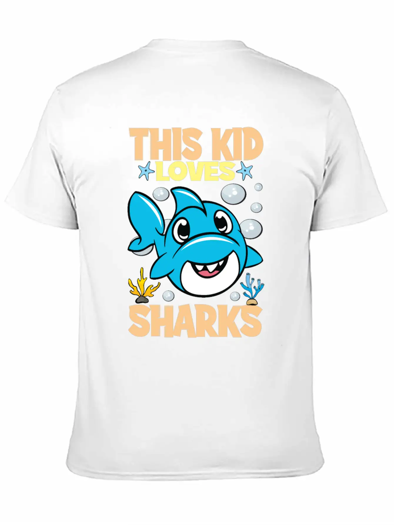 This Kid Loves Sharks I Children's Shark Fish Gift Breathable Soft Cotton T-Shirt – Timeless Casual Look