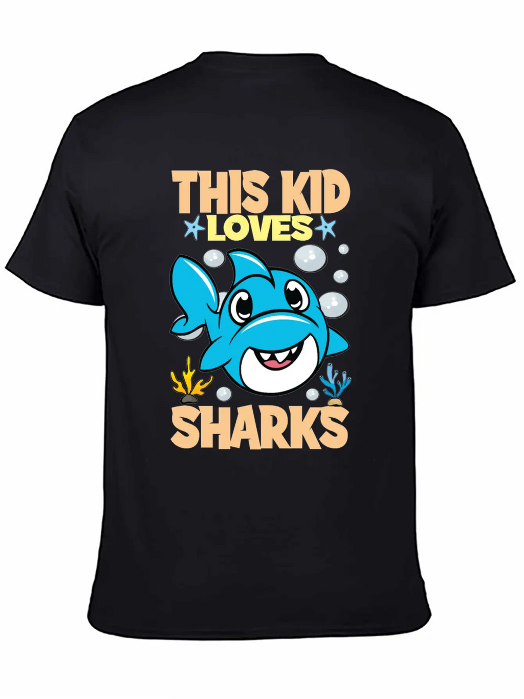 This Kid Loves Sharks I Children's Shark Fish Gift Breathable Soft Cotton T-Shirt – Timeless Casual Look