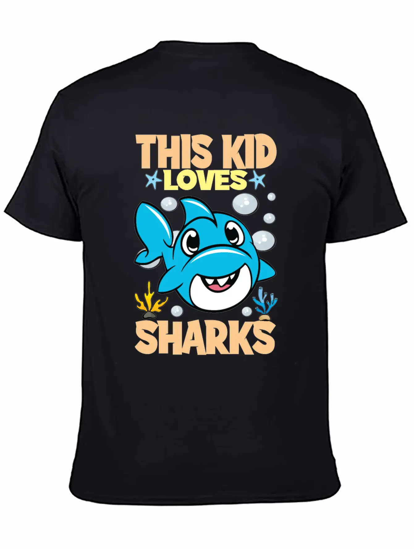 This Kid Loves Sharks I Children's Shark Fish Gift Breathable Soft Cotton T-Shirt – Timeless Casual Look