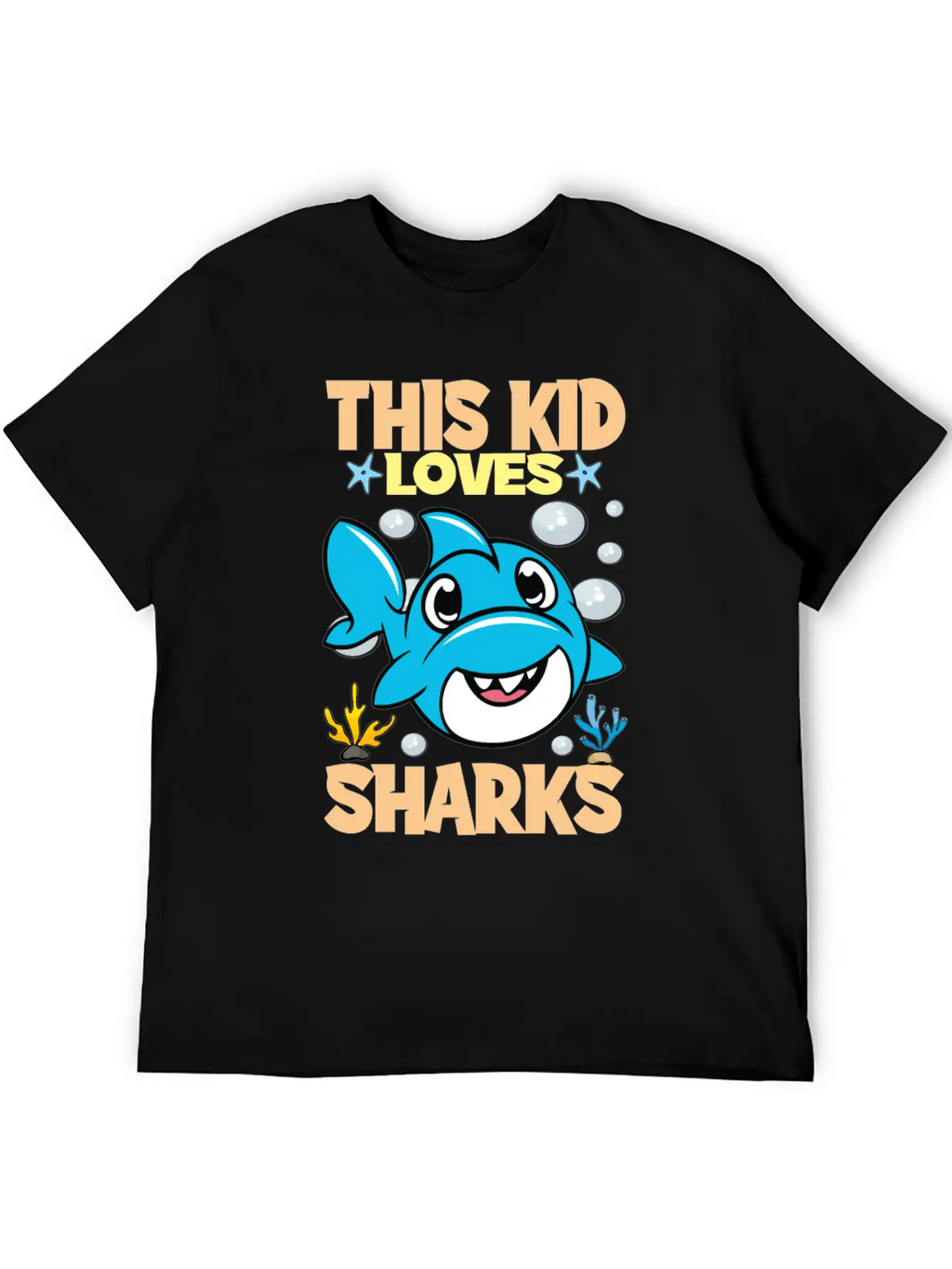 This Kid Loves Sharks I Children's Shark Fish Gift Breathable Soft Cotton T-Shirt – Timeless Casual Look