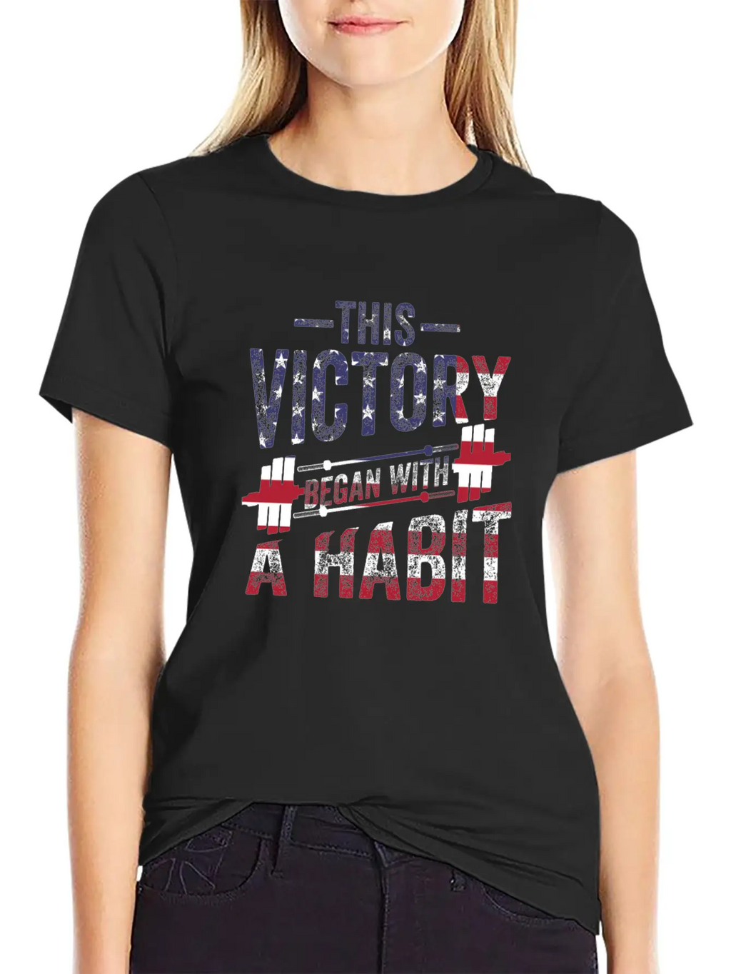 This Victory Began With A Habit Gym Apparel Unisex Short Sleeve Soft Cotton T-Shirt – Casual Everyday Wear