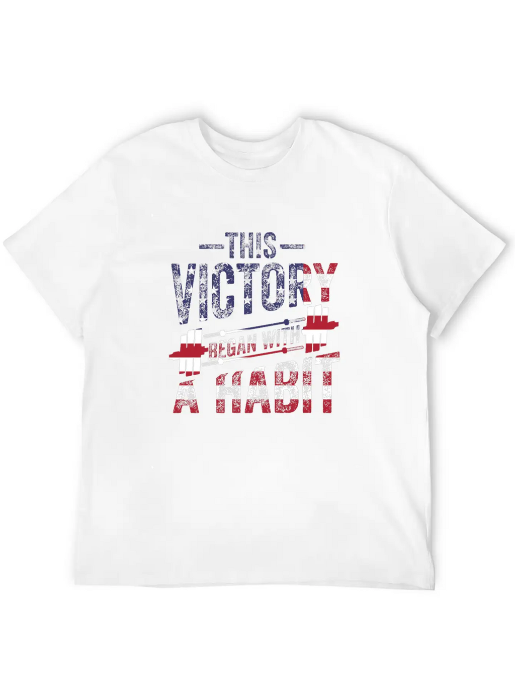 This Victory Began With A Habit Gym Apparel Unisex Short Sleeve Soft Cotton T-Shirt – Casual Everyday Wear