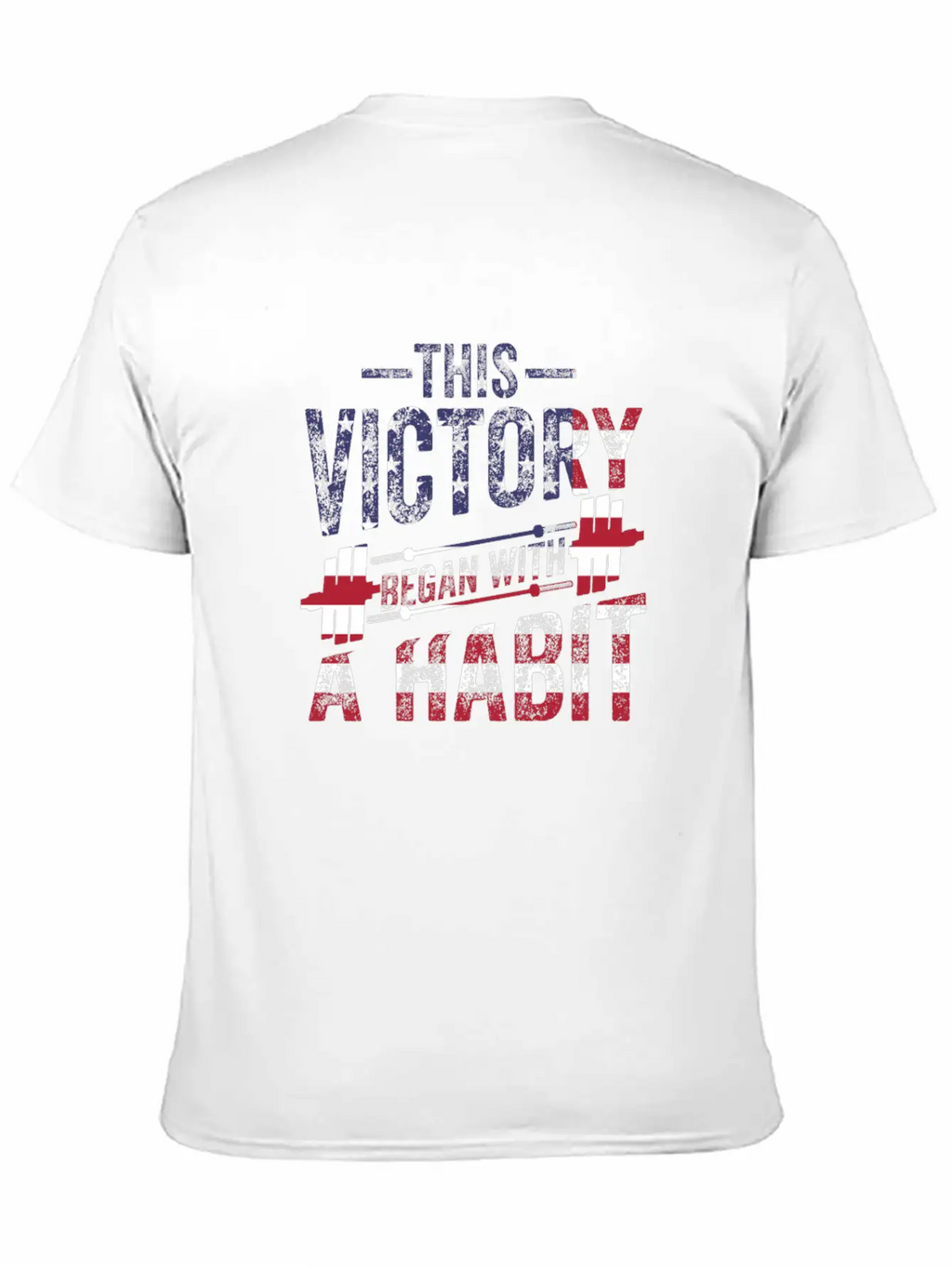 This Victory Began With A Habit Gym Apparel Unisex Short Sleeve Soft Cotton T-Shirt – Casual Everyday Wear