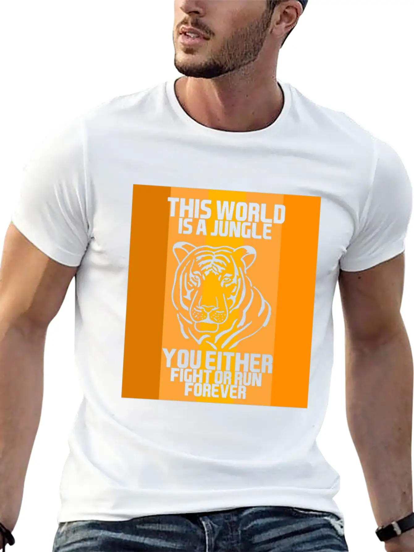 This World Is A Jungle Essential Cotton Tee For Daily Outfits – Unisex Style