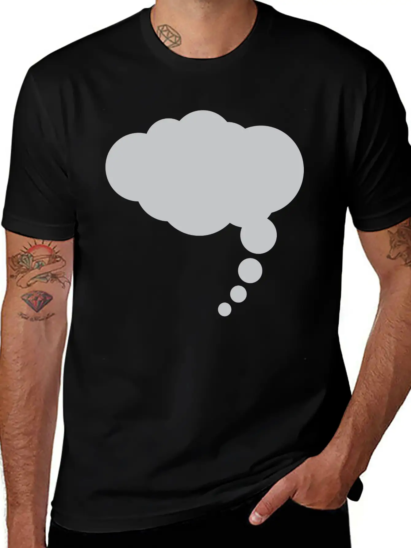 Thought Cloud 4 Unisex Short Sleeve Soft Cotton T-Shirt – Casual Everyday Wear