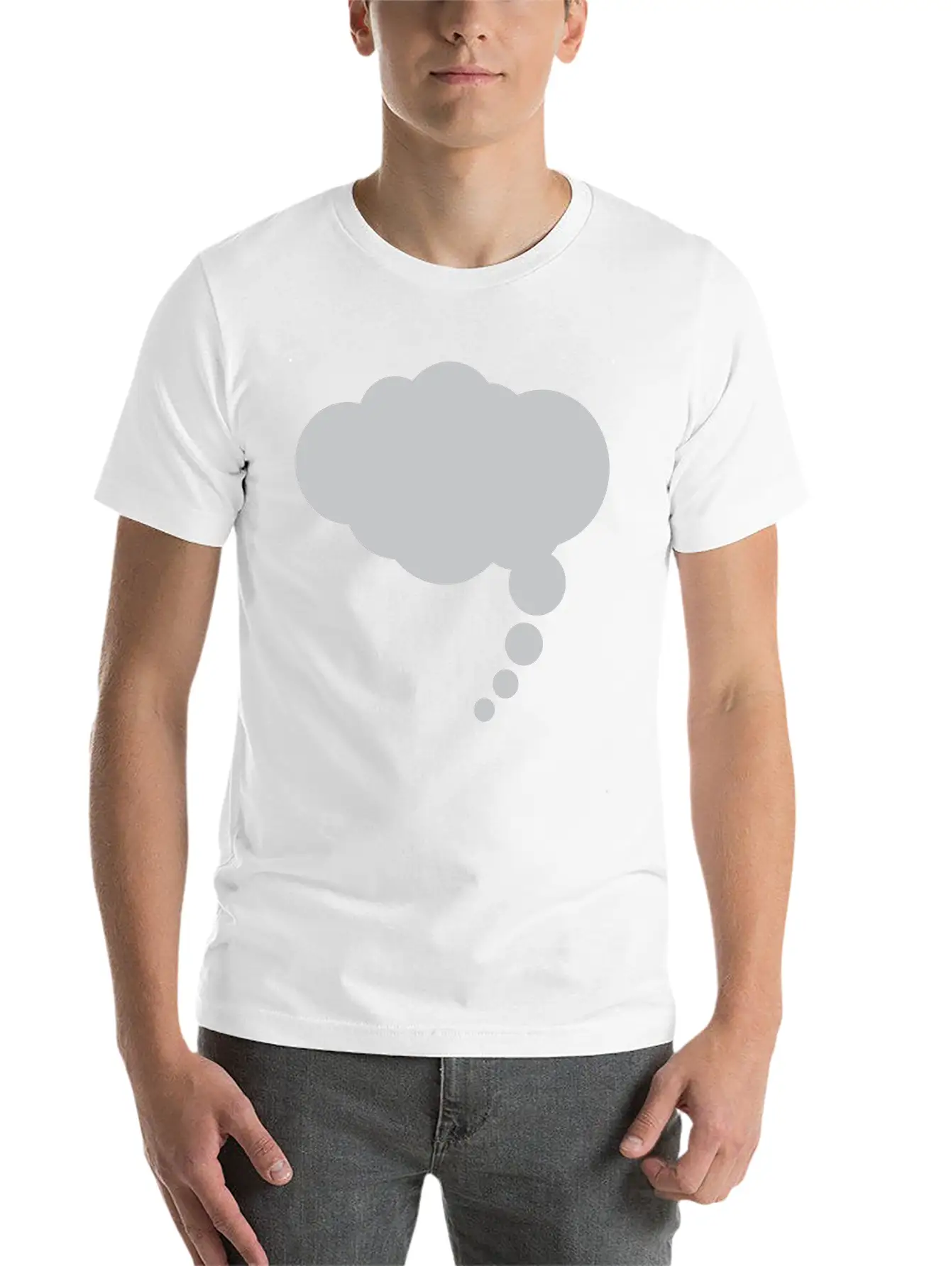 Thought Cloud 4 Unisex Short Sleeve Soft Cotton T-Shirt – Casual Everyday Wear