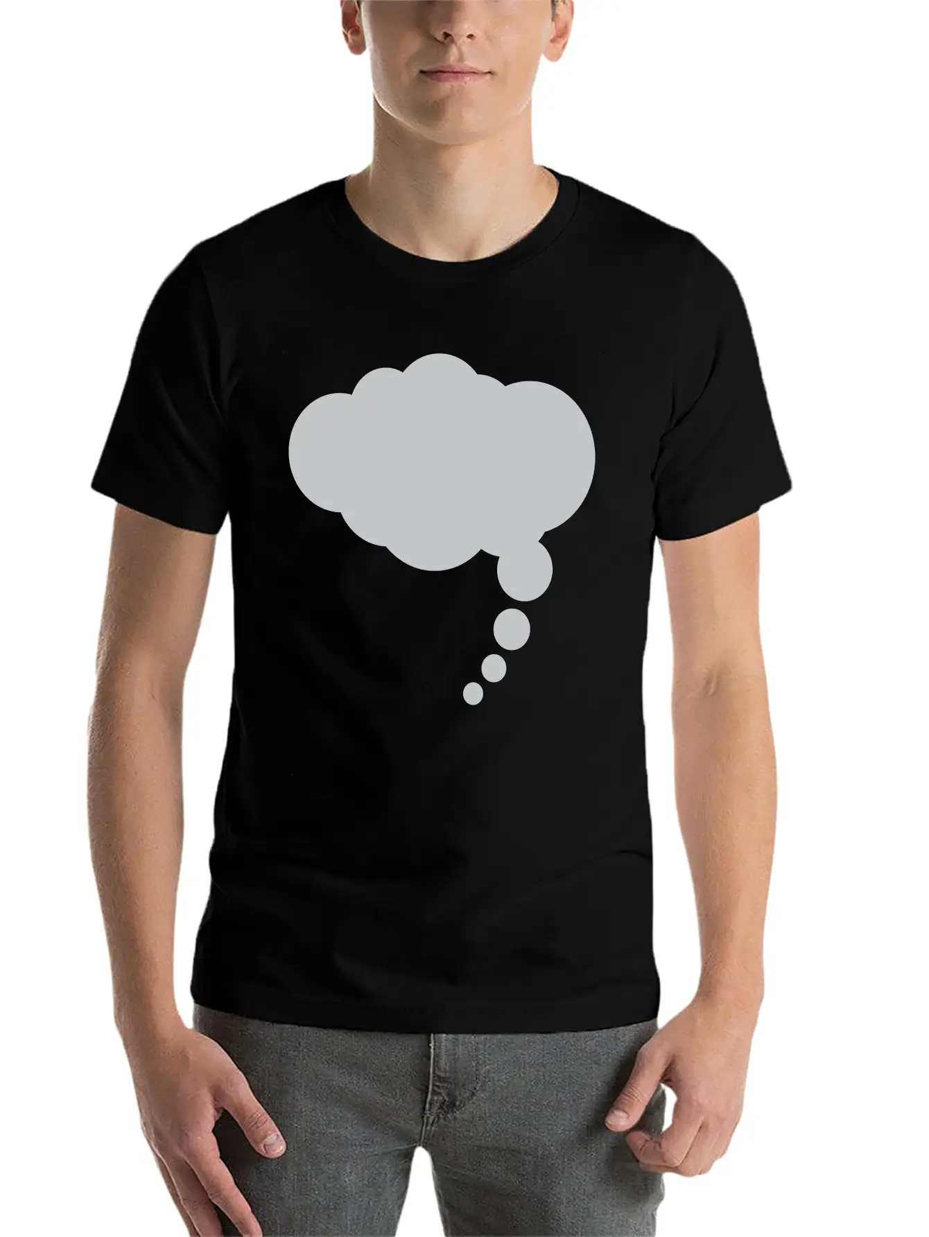 Thought Cloud 4 Unisex Short Sleeve Soft Cotton T-Shirt – Casual Everyday Wear