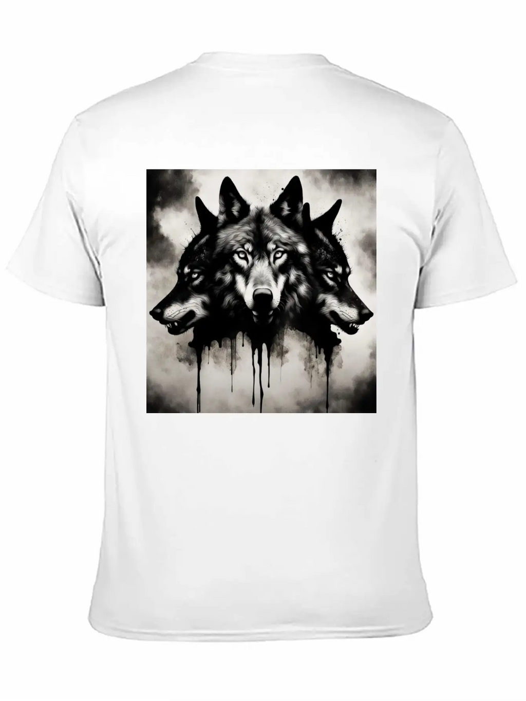Three-headed Wolf, Dark Horror Wolf Breathable Soft Cotton T-Shirt – Timeless Casual Look