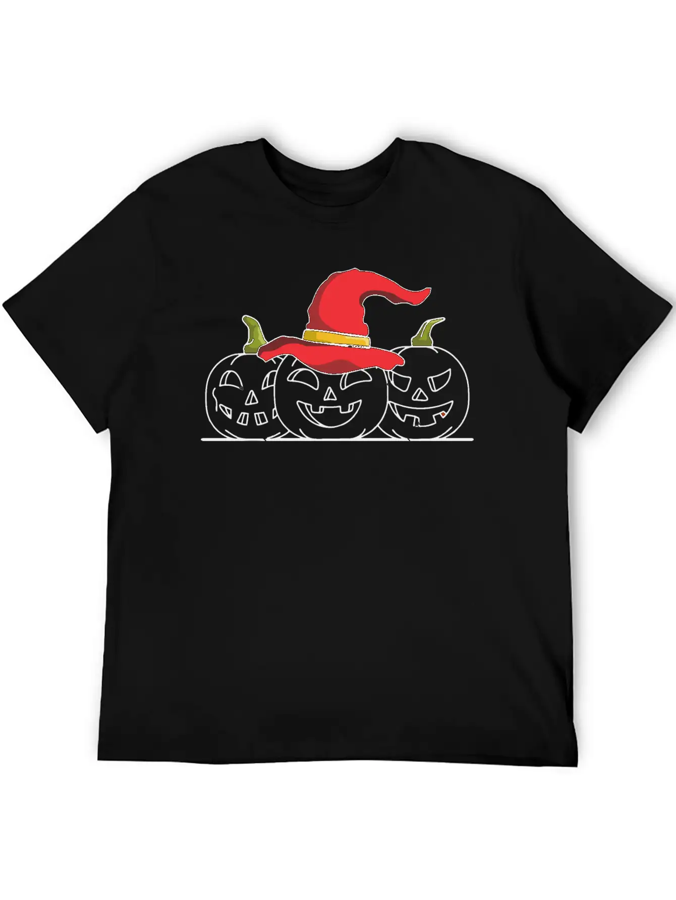 Three Jack O Lanterns Unisex Casual T-Shirt – Clean Design For Daily Comfort