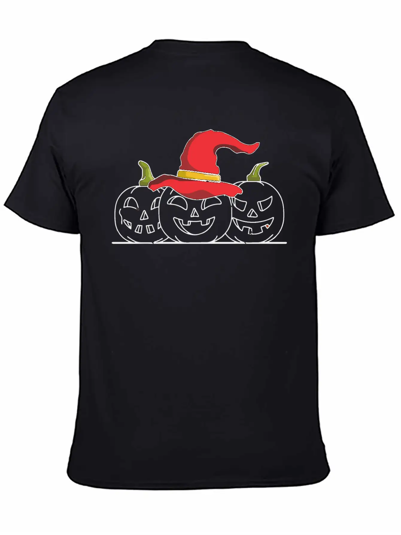 Three Jack O Lanterns Unisex Casual T-Shirt – Clean Design For Daily Comfort