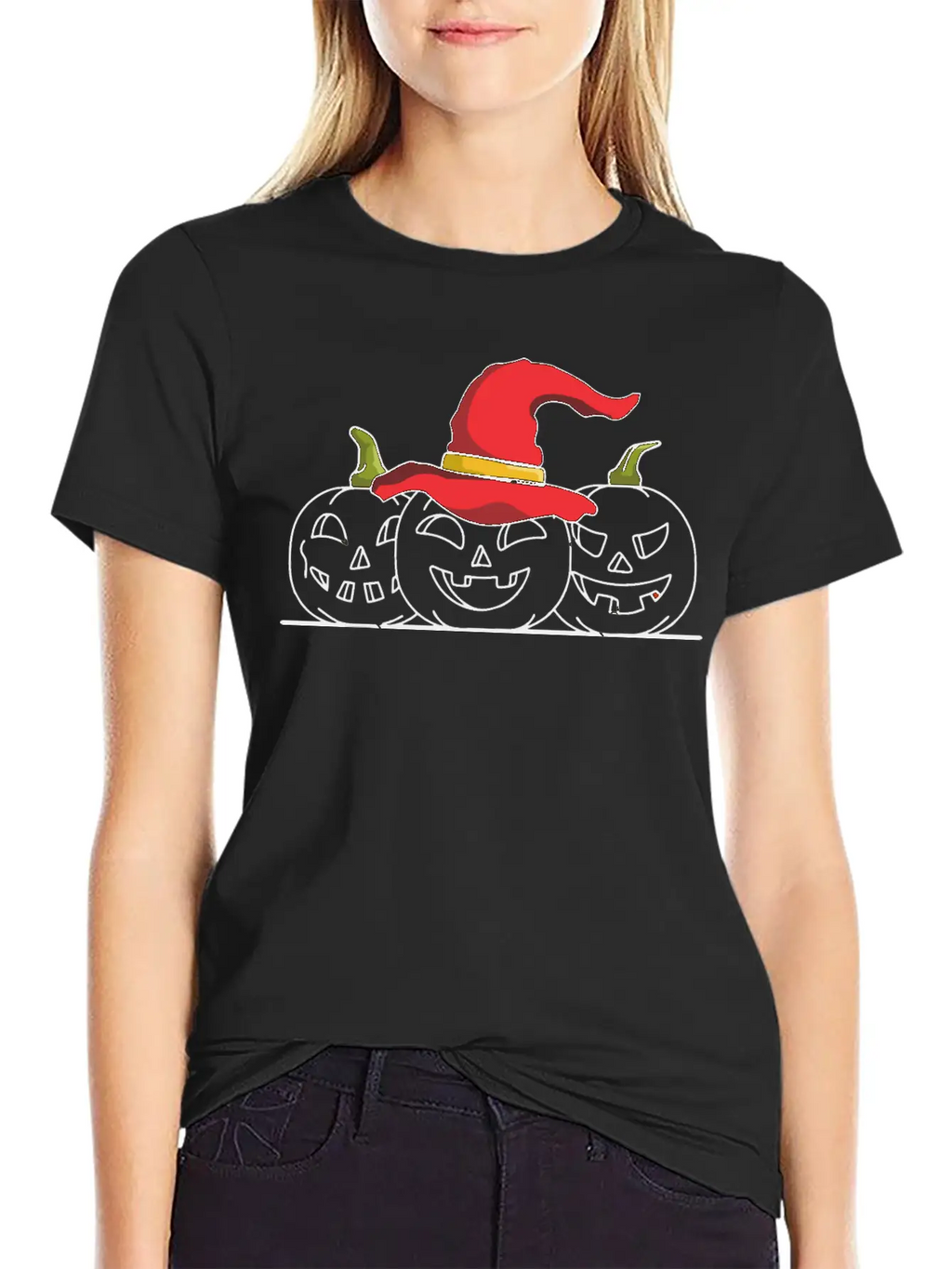 Three Jack O Lanterns Unisex Casual T-Shirt – Clean Design For Daily Comfort