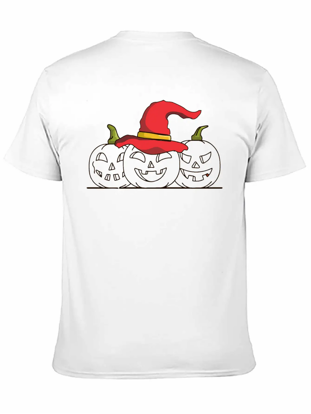 Three Jack O Lanterns Unisex Casual T-Shirt – Clean Design For Daily Comfort