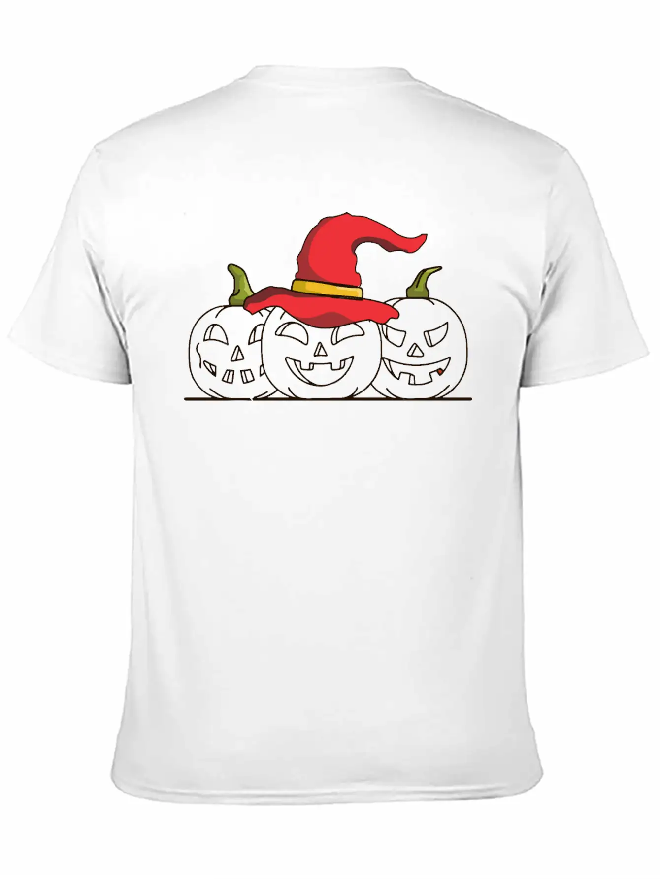 Three Jack O Lanterns Unisex Casual T-Shirt – Clean Design For Daily Comfort