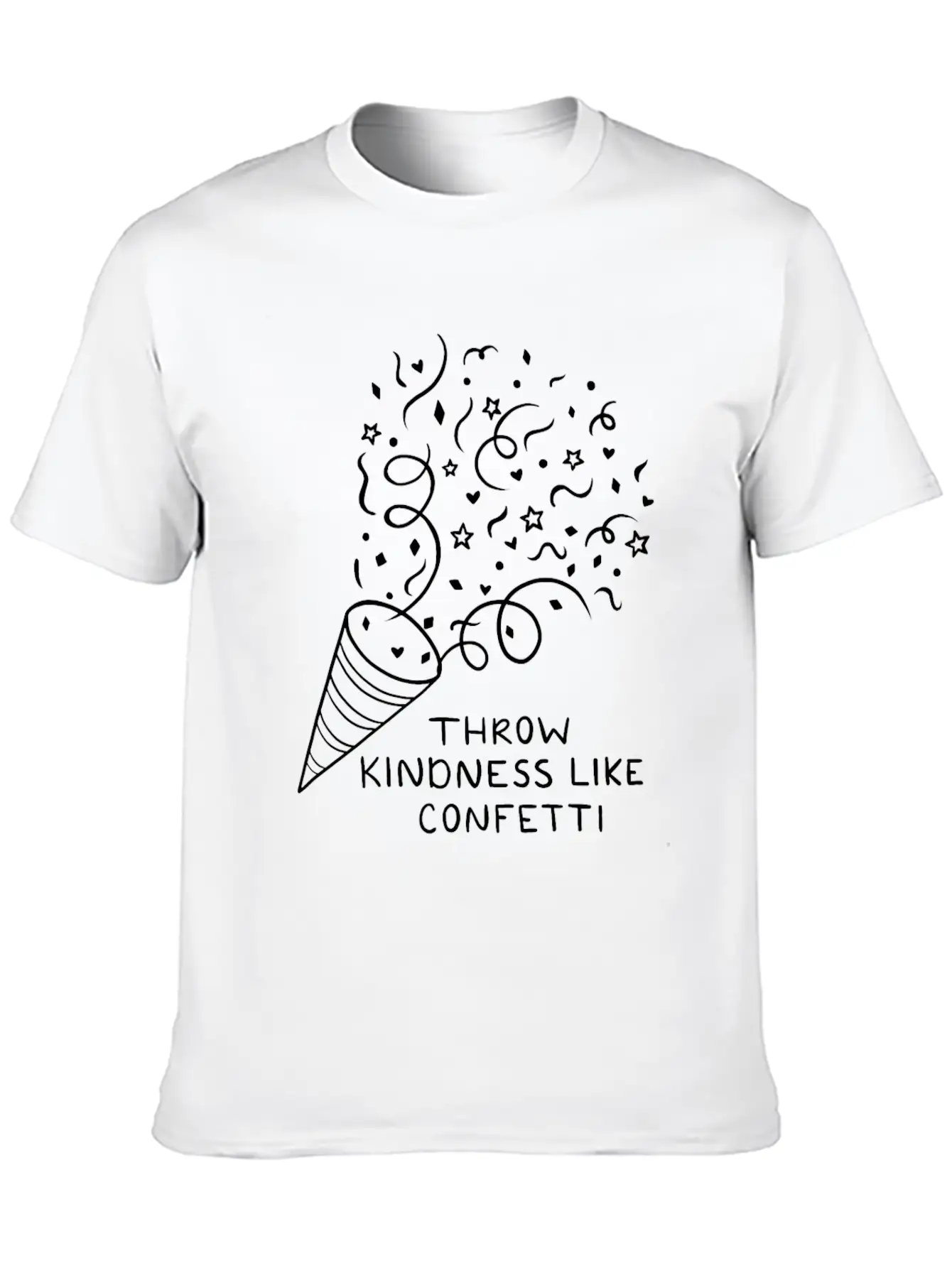 Throw Kindness Like Confetti Unisex Casual T-Shirt – Clean Design For Daily Comfort