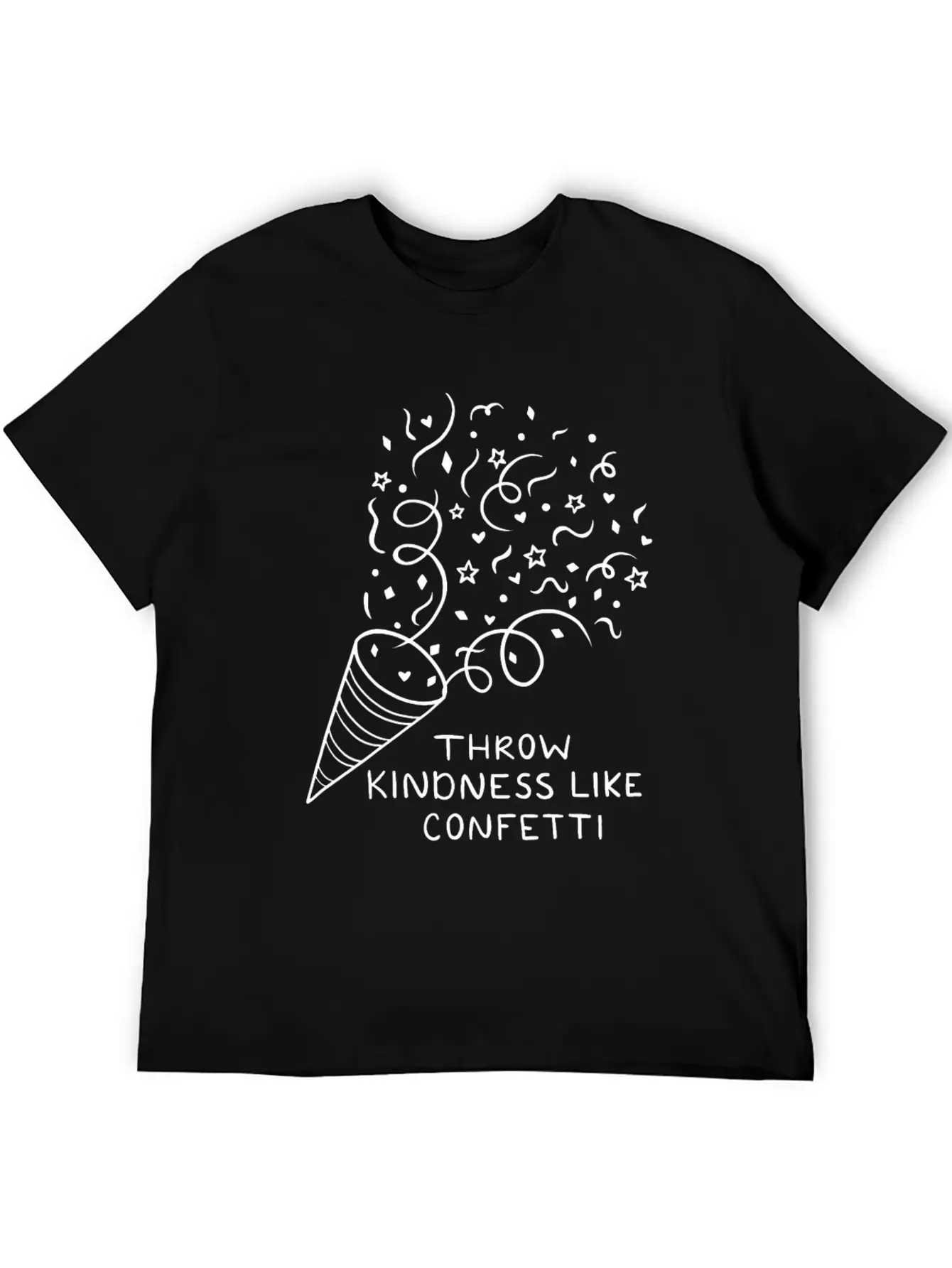 Throw Kindness Like Confetti Unisex Casual T-Shirt – Clean Design For Daily Comfort