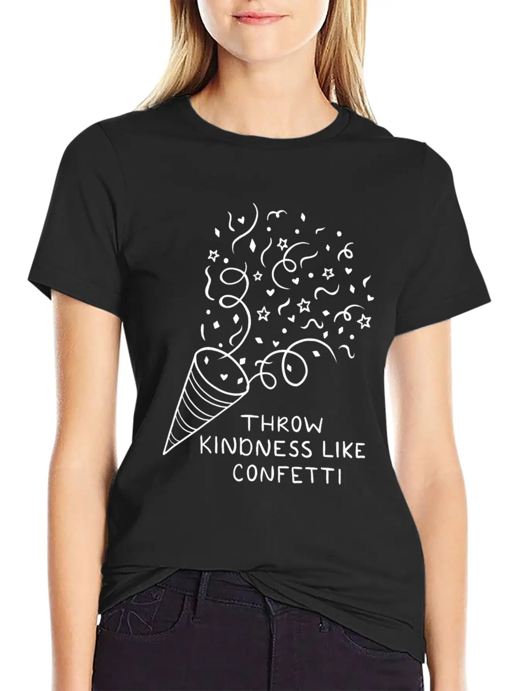 Throw Kindness Like Confetti Unisex Casual T-Shirt – Clean Design For Daily Comfort