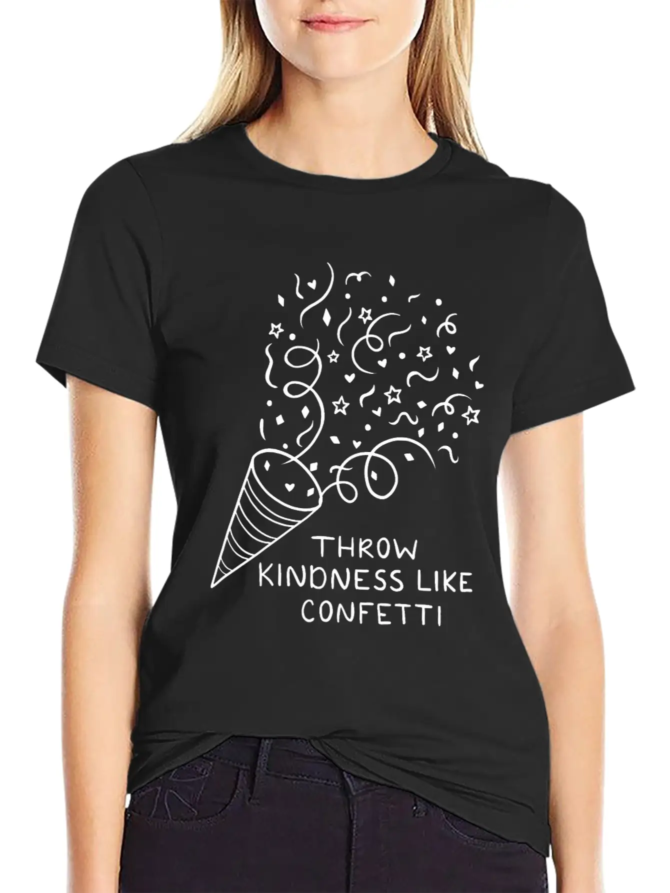 Throw Kindness Like Confetti Unisex Casual T-Shirt – Clean Design For Daily Comfort