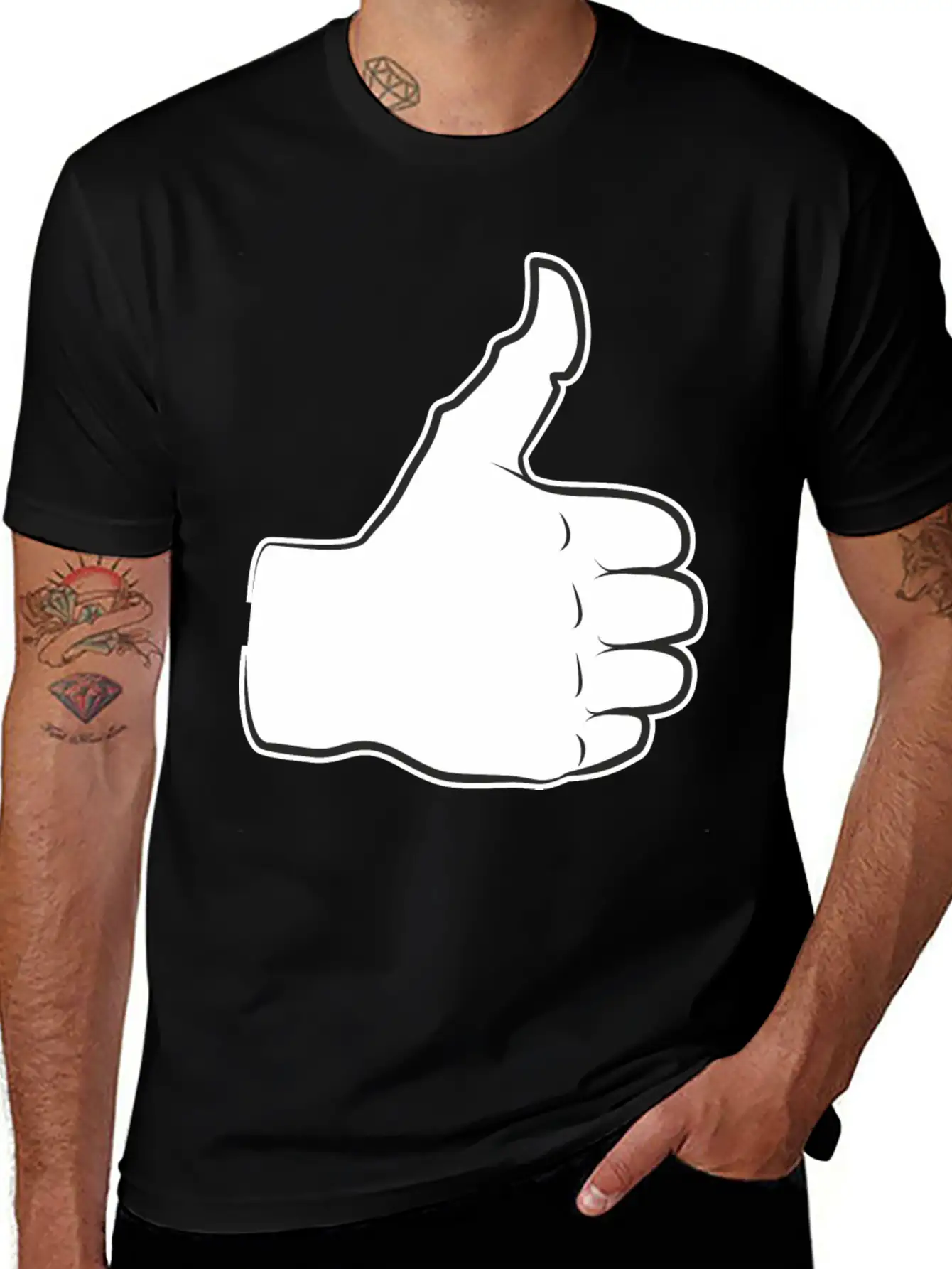 Thumbs Up Everything Is Good And All Right Praise Unisex Casual T-Shirt – Clean Design For Daily Comfort