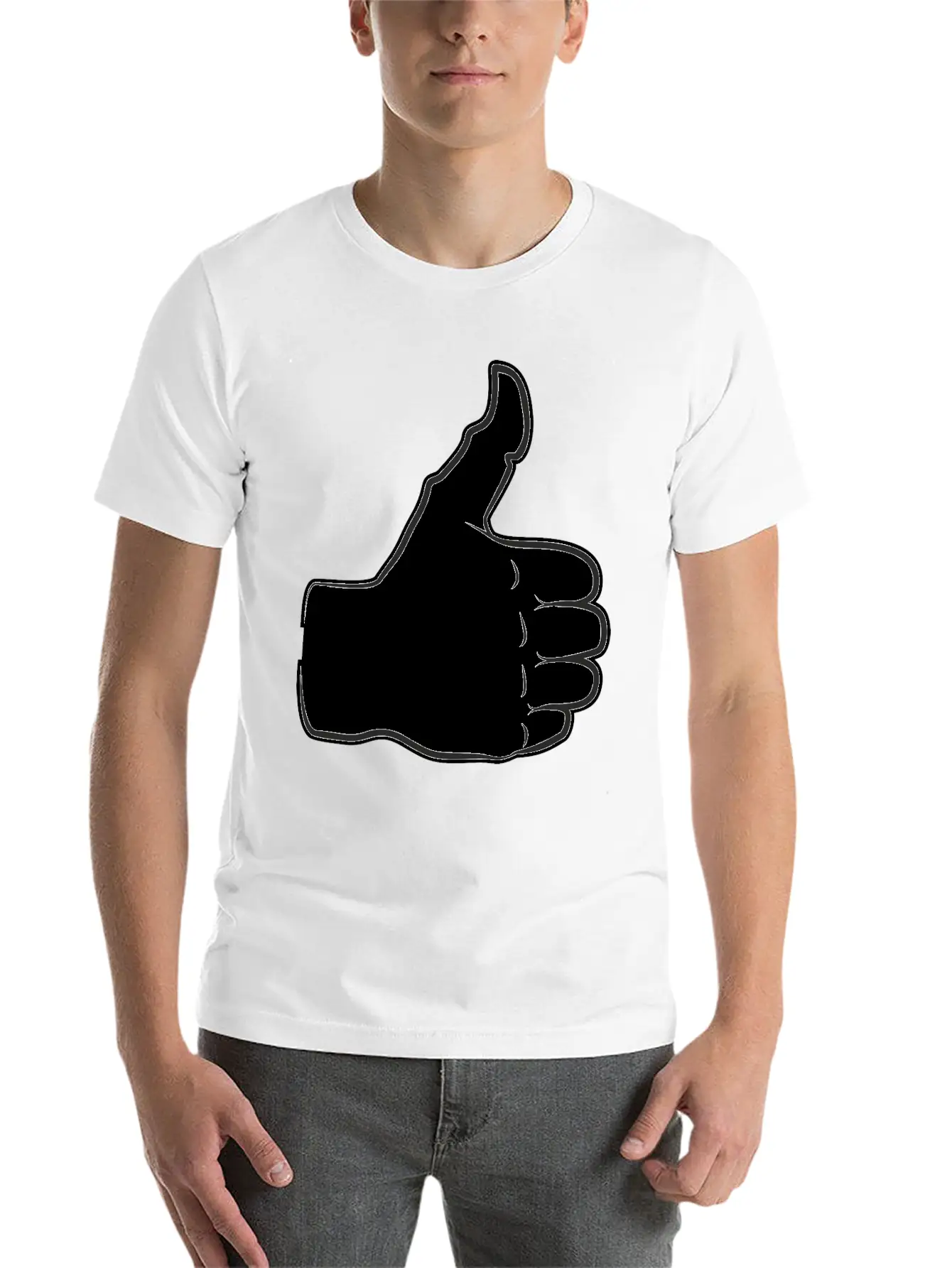 Thumbs Up Everything Is Good And All Right Praise Unisex Casual T-Shirt – Clean Design For Daily Comfort