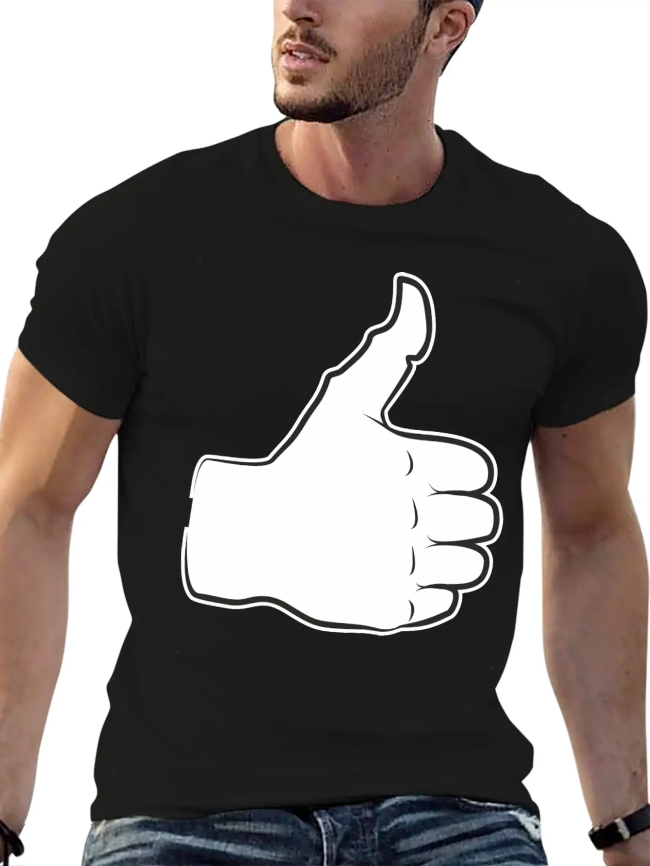 Thumbs Up Everything Is Good And All Right Praise Unisex Casual T-Shirt – Clean Design For Daily Comfort