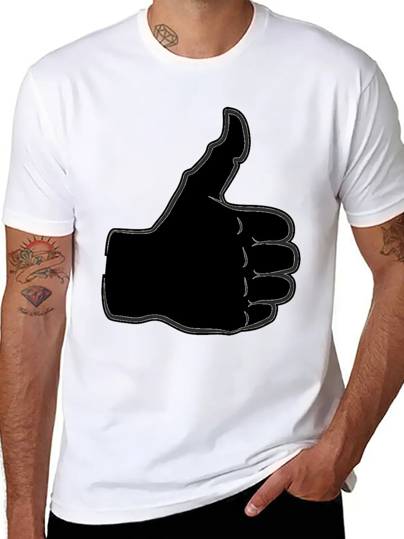 Thumbs Up Everything Is Good And All Right Praise Unisex Casual T-Shirt – Clean Design For Daily Comfort