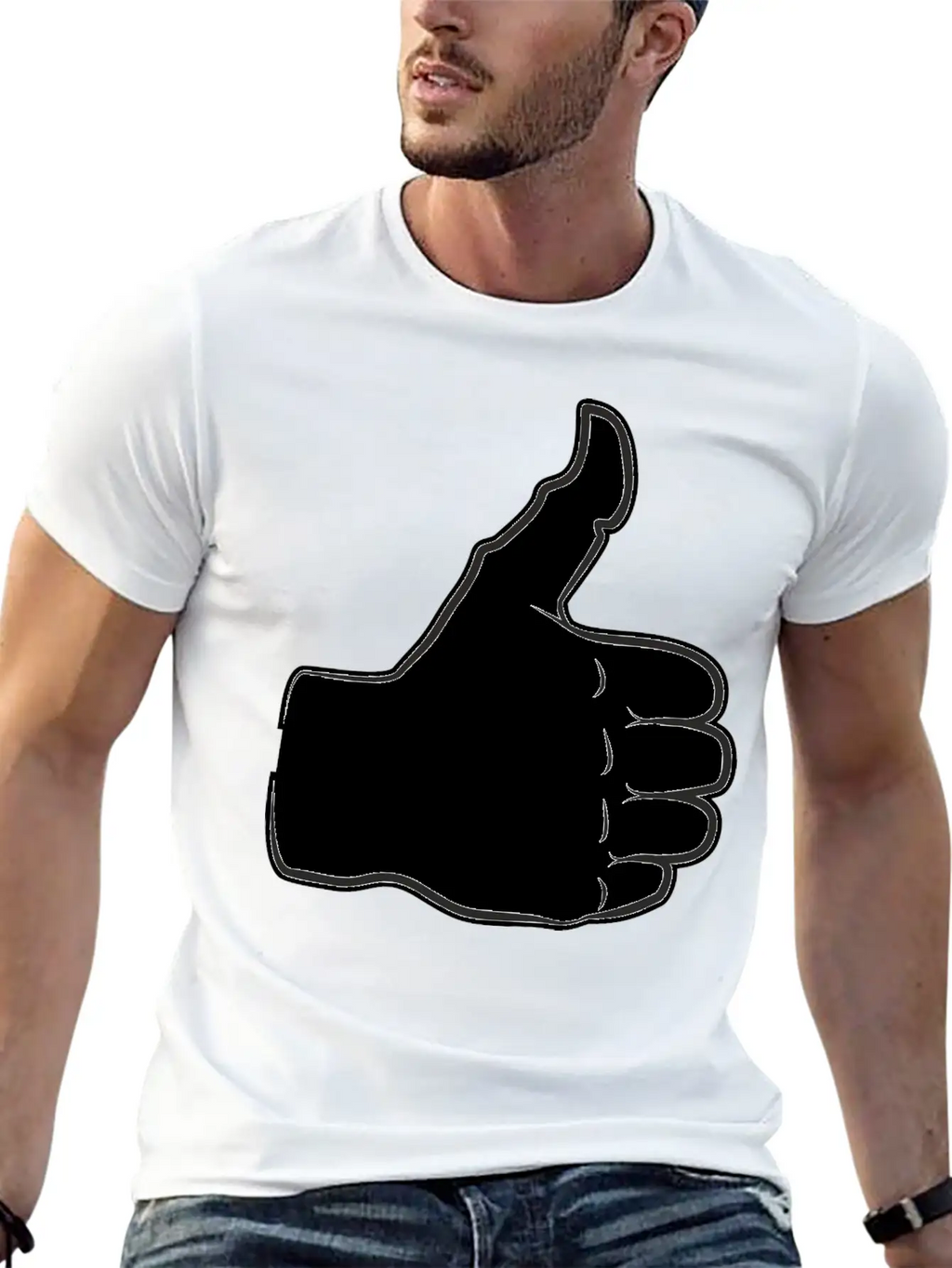 Thumbs Up Everything Is Good And All Right Praise Unisex Casual T-Shirt – Clean Design For Daily Comfort