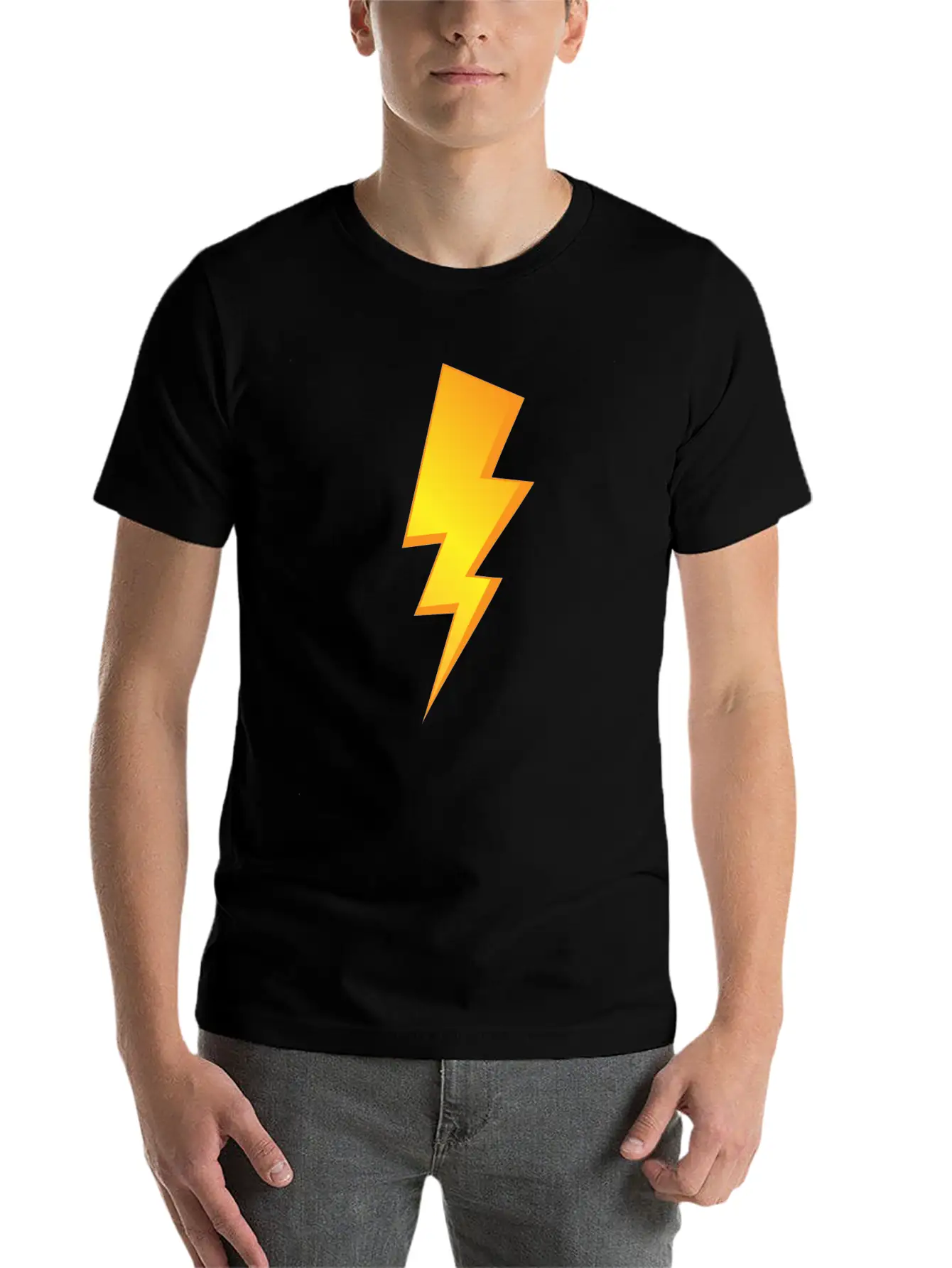 Thunder Lighting Casual Graphic T-Shirt – Simple And Comfortable Daily Wear