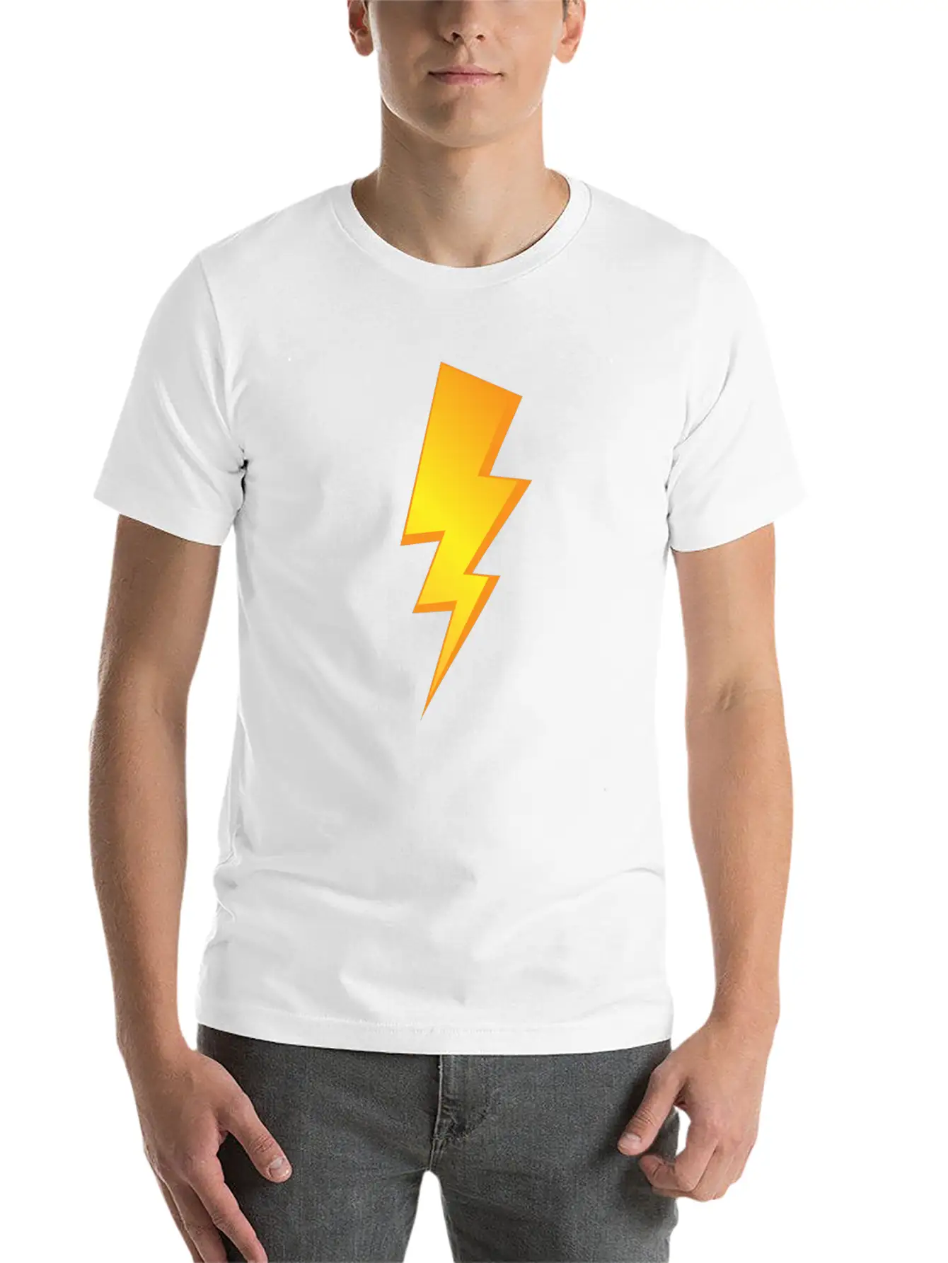 Thunder Lighting Casual Graphic T-Shirt – Simple And Comfortable Daily Wear