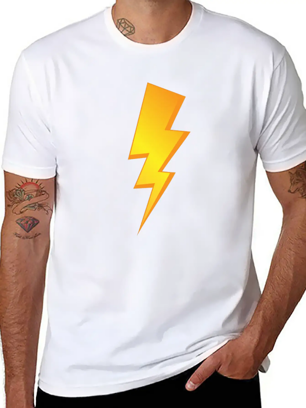 Thunder Lighting Casual Graphic T-Shirt – Simple And Comfortable Daily Wear