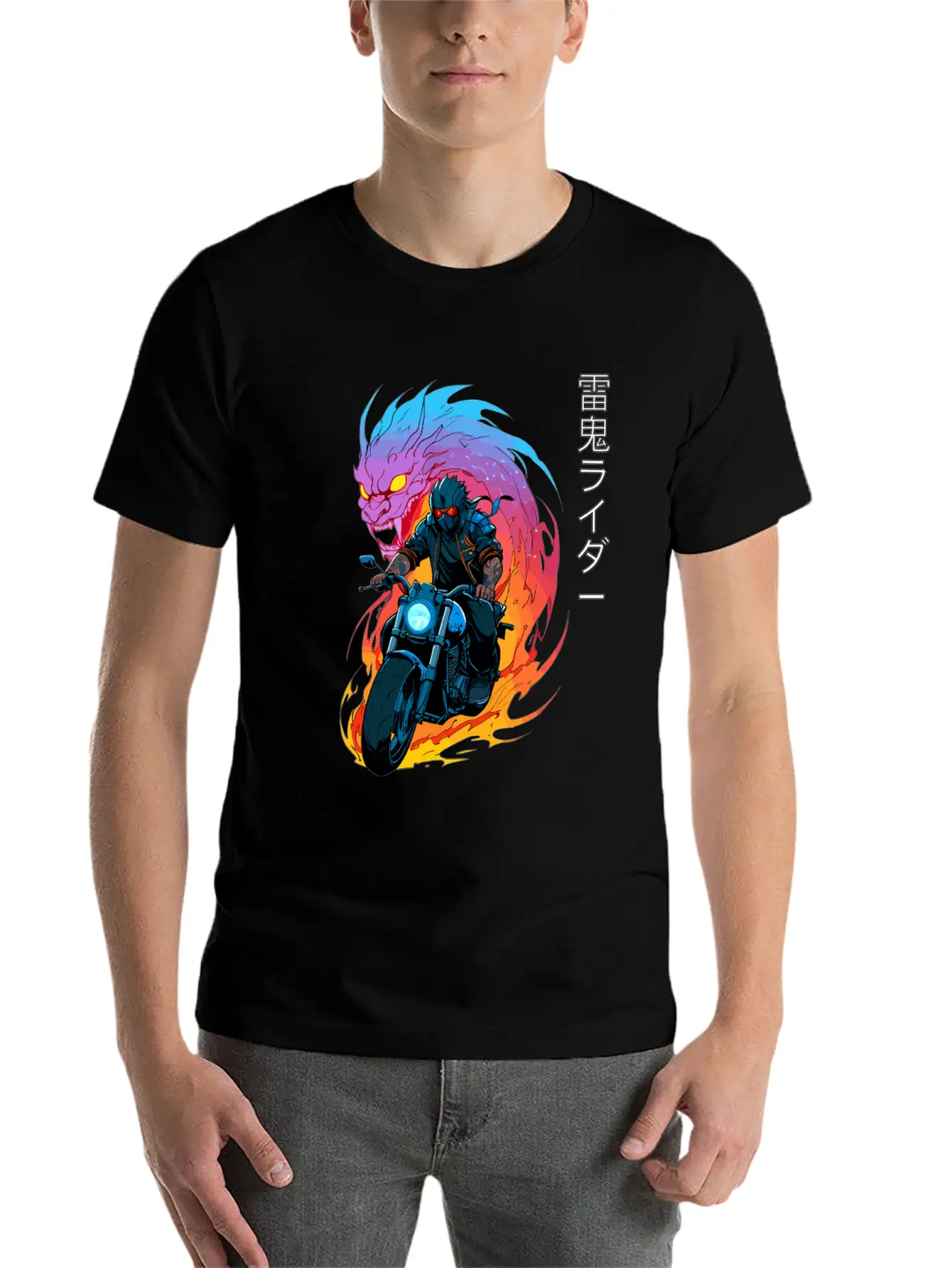 Thunder Oni Rider Unisex Short Sleeve Soft Cotton T-Shirt – Casual Everyday Wear
