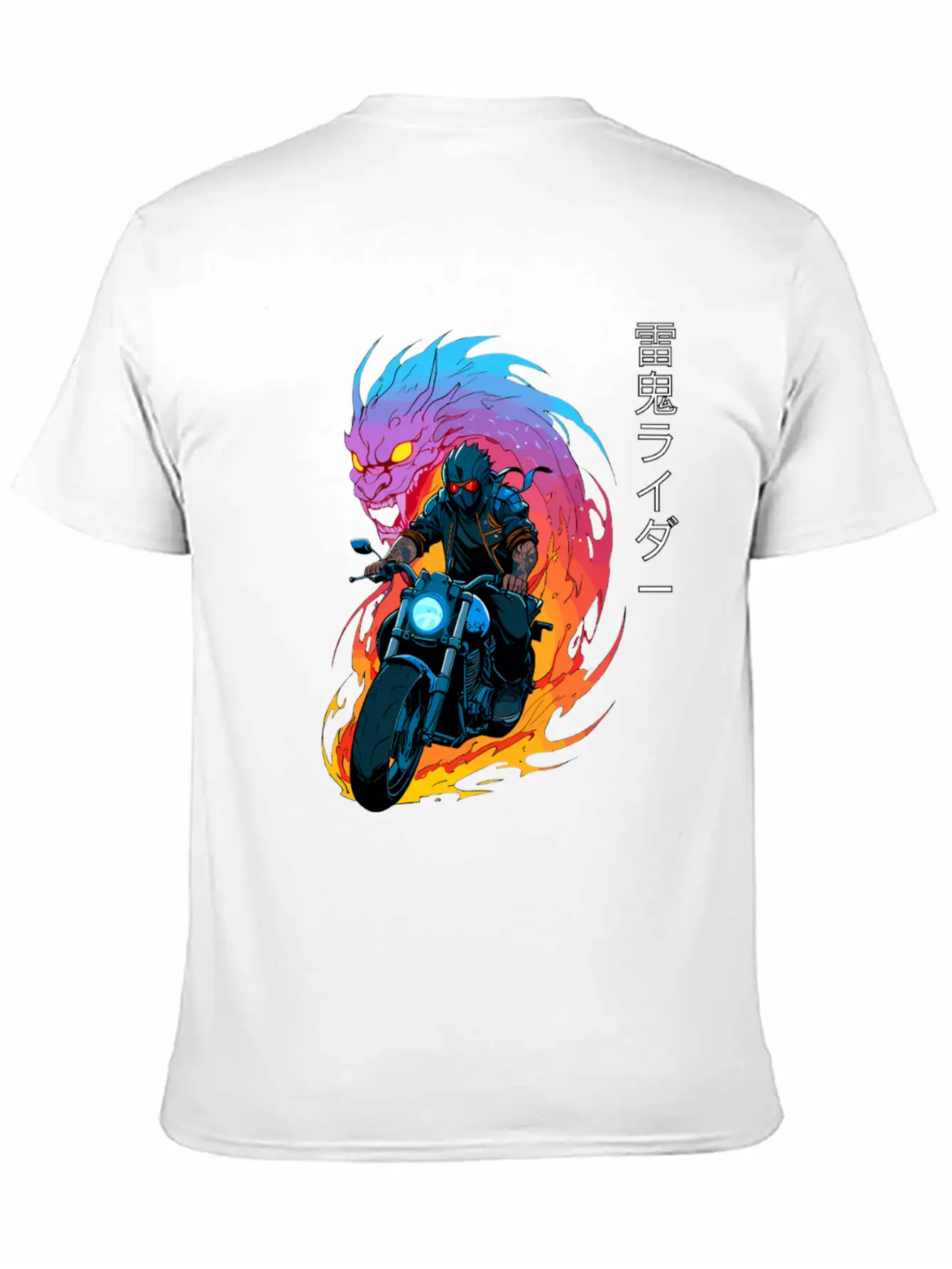 Thunder Oni Rider Unisex Short Sleeve Soft Cotton T-Shirt – Casual Everyday Wear