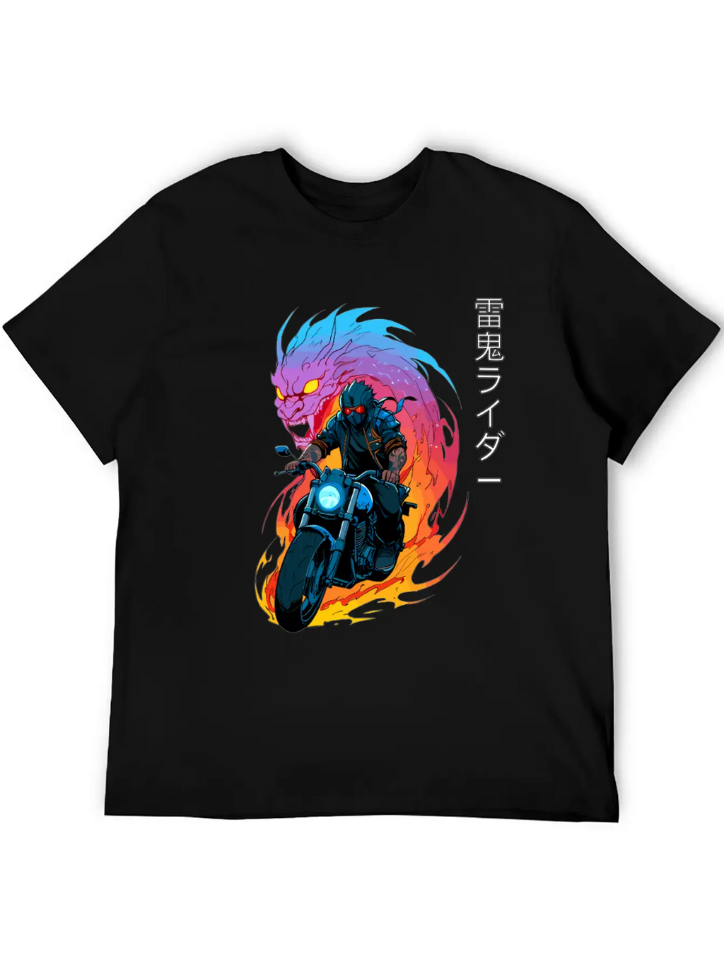 Thunder Oni Rider Unisex Short Sleeve Soft Cotton T-Shirt – Casual Everyday Wear