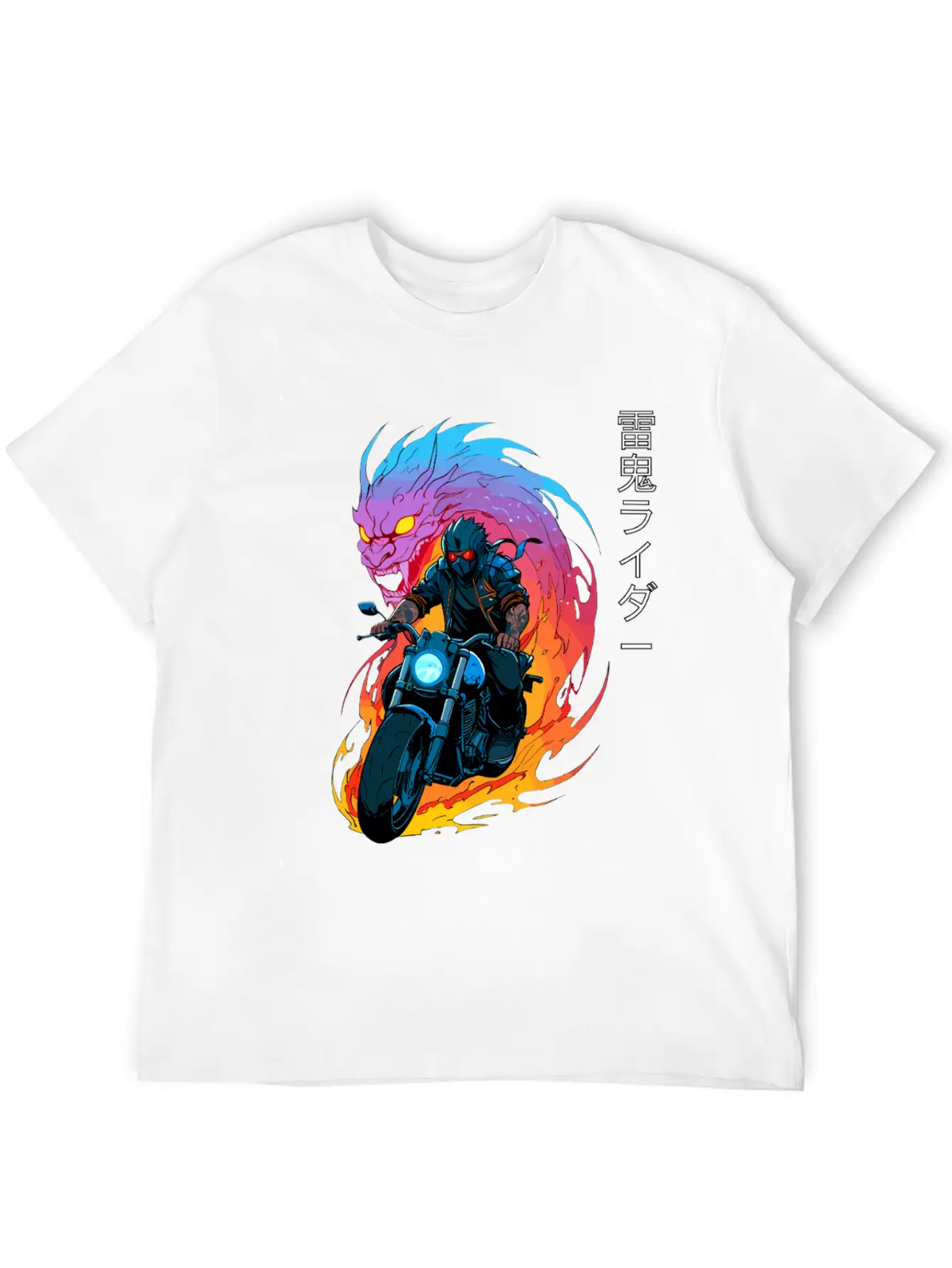 Thunder Oni Rider Unisex Short Sleeve Soft Cotton T-Shirt – Casual Everyday Wear