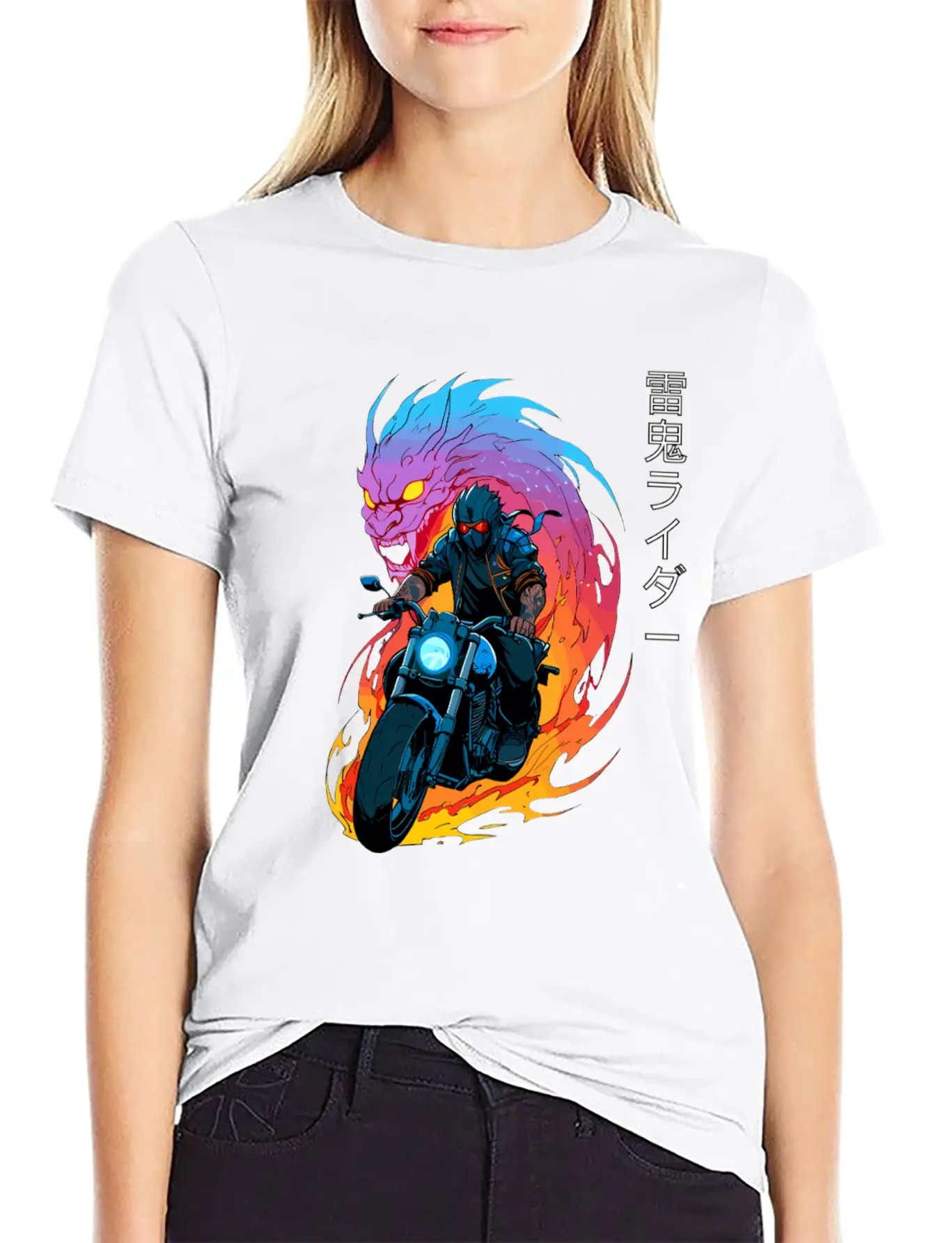 Thunder Oni Rider Unisex Short Sleeve Soft Cotton T-Shirt – Casual Everyday Wear