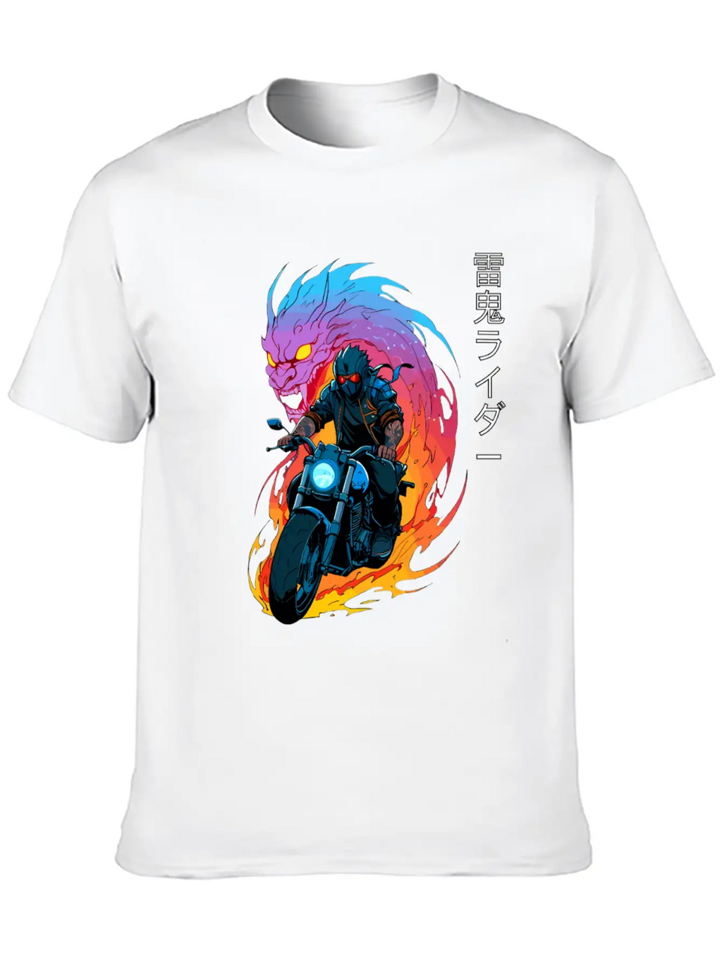 Thunder Oni Rider Unisex Short Sleeve Soft Cotton T-Shirt – Casual Everyday Wear