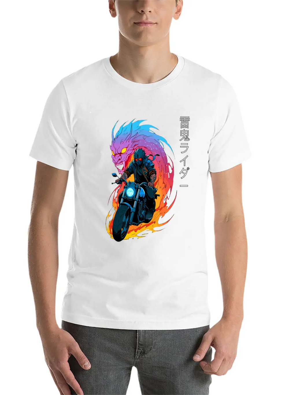 Thunder Oni Rider Unisex Short Sleeve Soft Cotton T-Shirt – Casual Everyday Wear