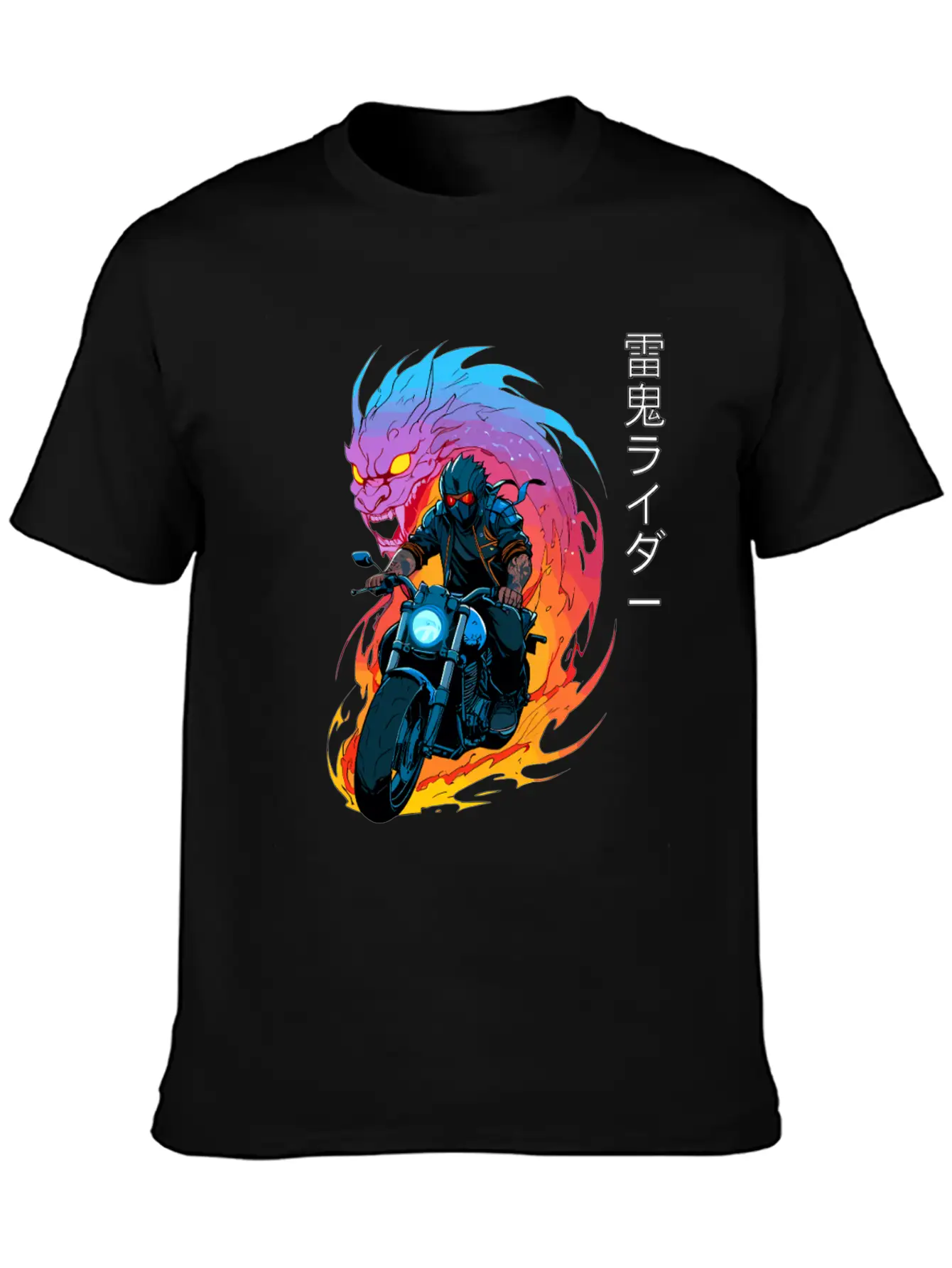 Thunder Oni Rider Unisex Short Sleeve Soft Cotton T-Shirt – Casual Everyday Wear