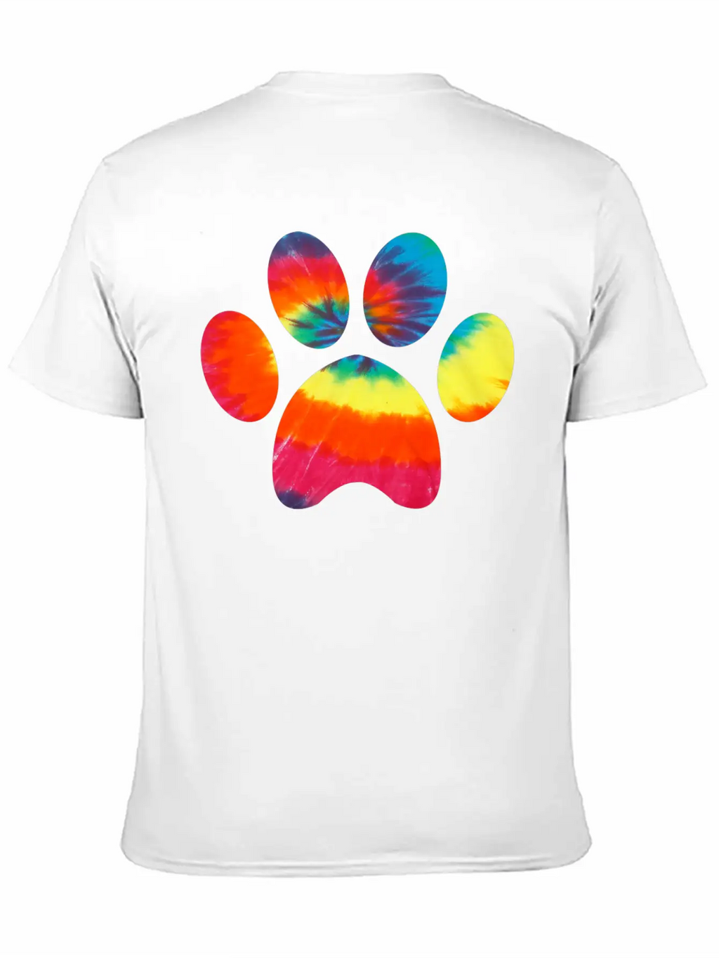 Tie Dye Animal Cat Dog Paw Print Pet Lover Hoodie Unisex Casual T-Shirt – Clean Design For Daily Comfort